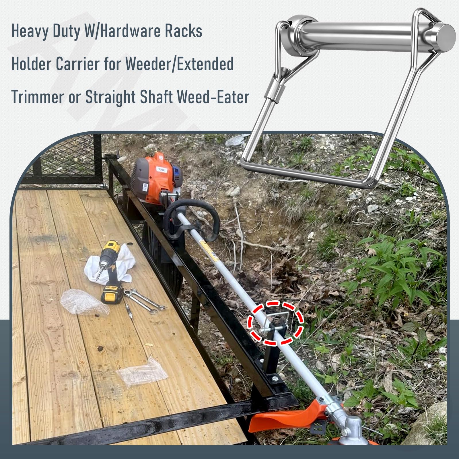 Heavy Duty Trimmer Rack - Secure Tool Transport -5 Heavy Duty Trimmer Rack - Secure Tool Transport -5