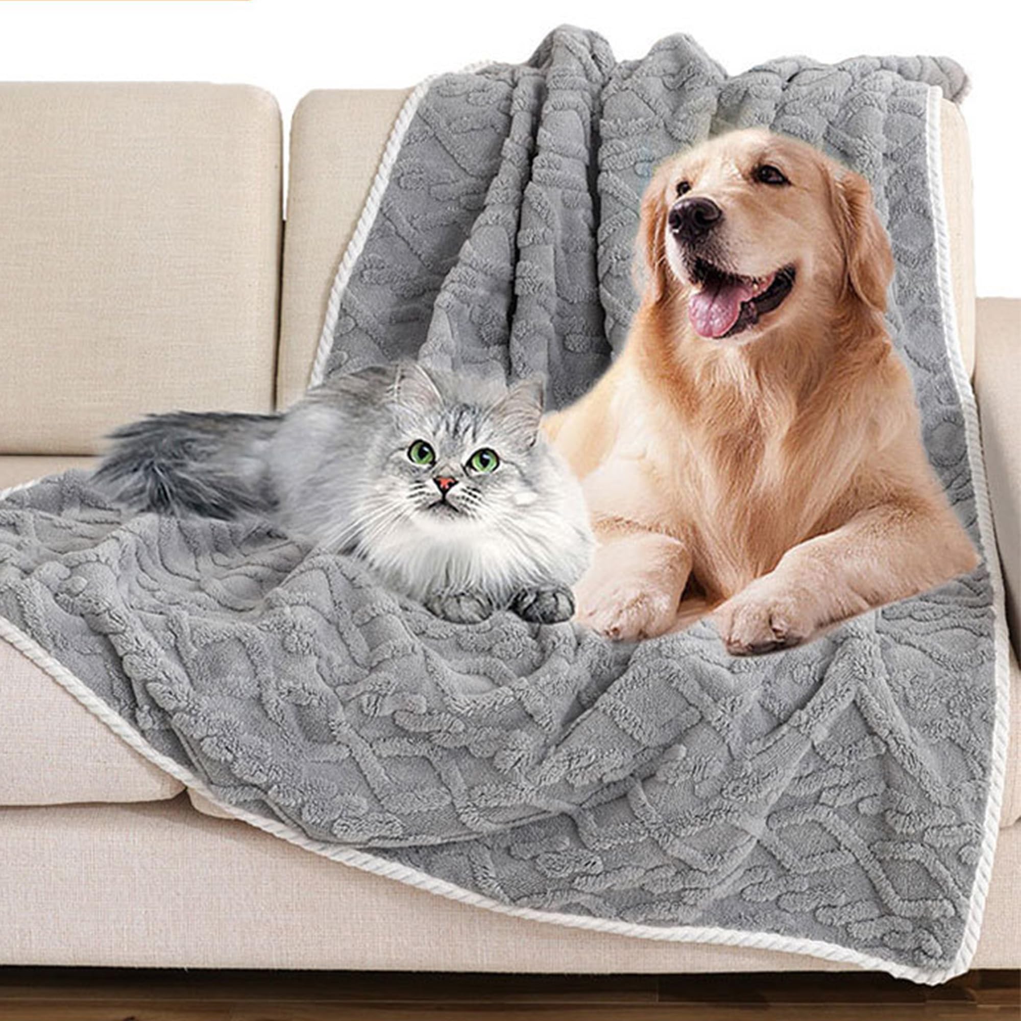 Mantas suaves para cama de perro, lavables a máquina, mantas para cachorros y gatitos, mantas para gatos durmiendo, protectores de muebles para sofá, asientos de coche para interiores (marrón,