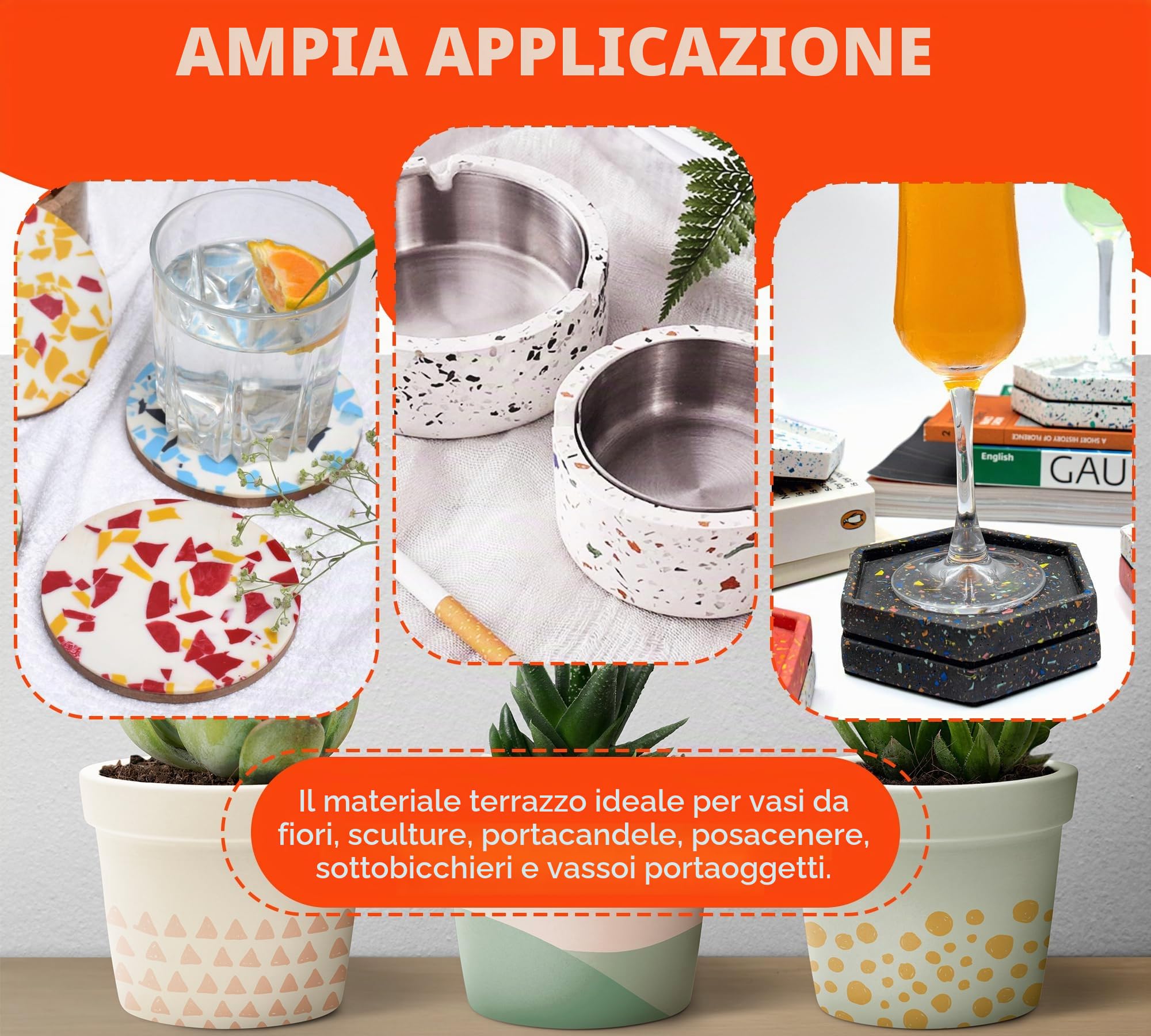 Polvere di colata bianca 4500g - Intonaco attivato dall'acqua | Autolivellante, Facile Da Miscelare e Staccare, a Presa Rapida (20-30 Min), Per Scultura, Decorazione D'Interni e Hobby Creat