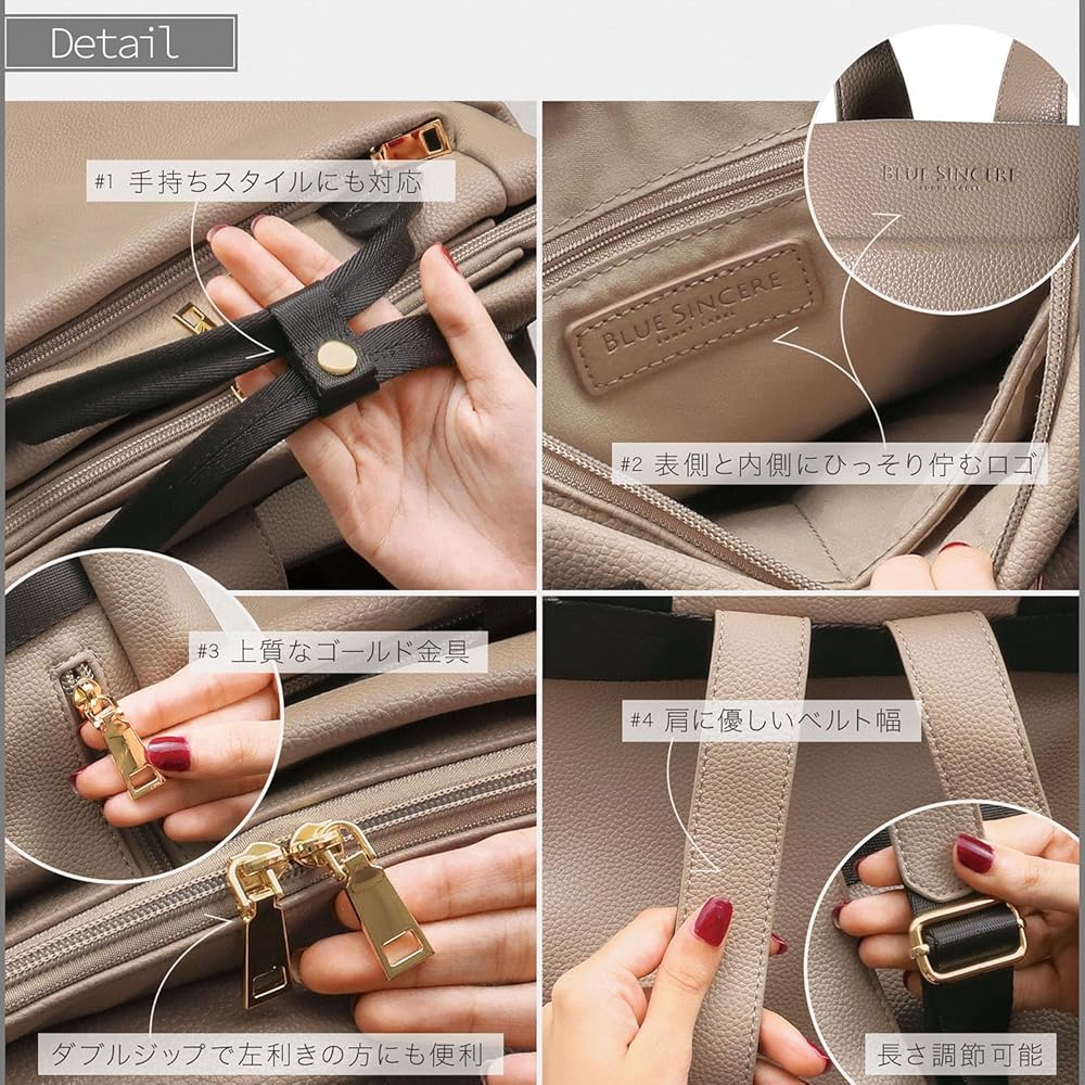 Amazon.co.jp: [BLUE SINCERE] リュックサック レディース A4対応 14