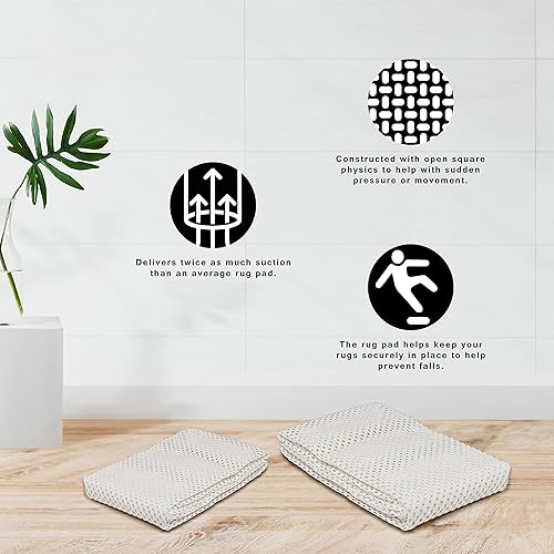 Miniatura 3 de Nevlers Almohadilla antideslizante de 8 x 10 pies Agarre de alfombra extra gruesa Almohadillas antideslizantes de primera calidad Almohadilla