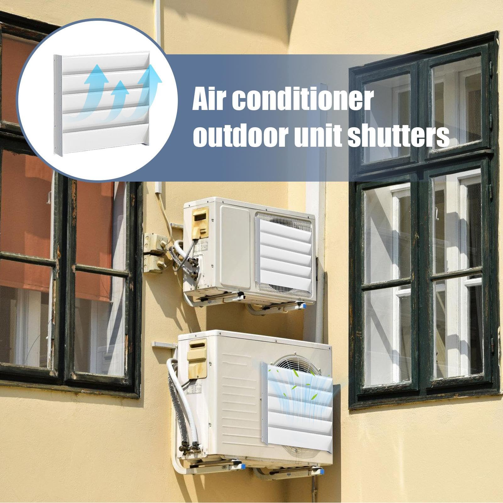 Deflettore Aria Condizionato Griglia Soffiante Unità Esterna | Copertura Guide per Bocchette Ventilazione a Soffitto Pavimento Finestra Tutti I Tipi Di Prese D'aria