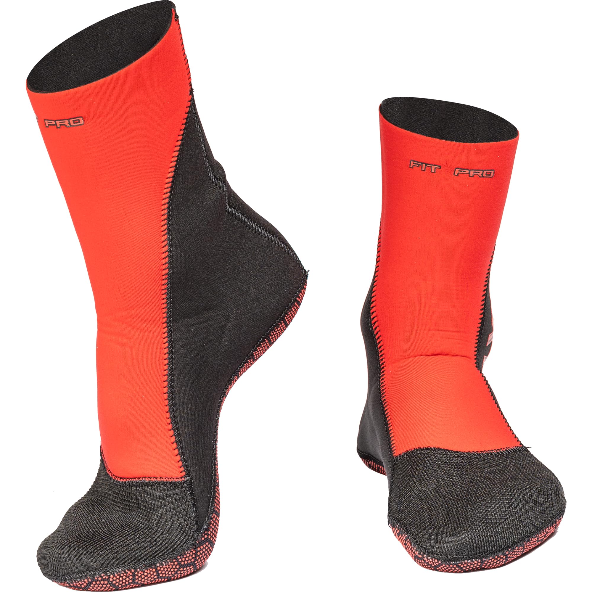 SALVIMAR Fit PRO Unisex Adult Socks, Red/Black, S-4 mm