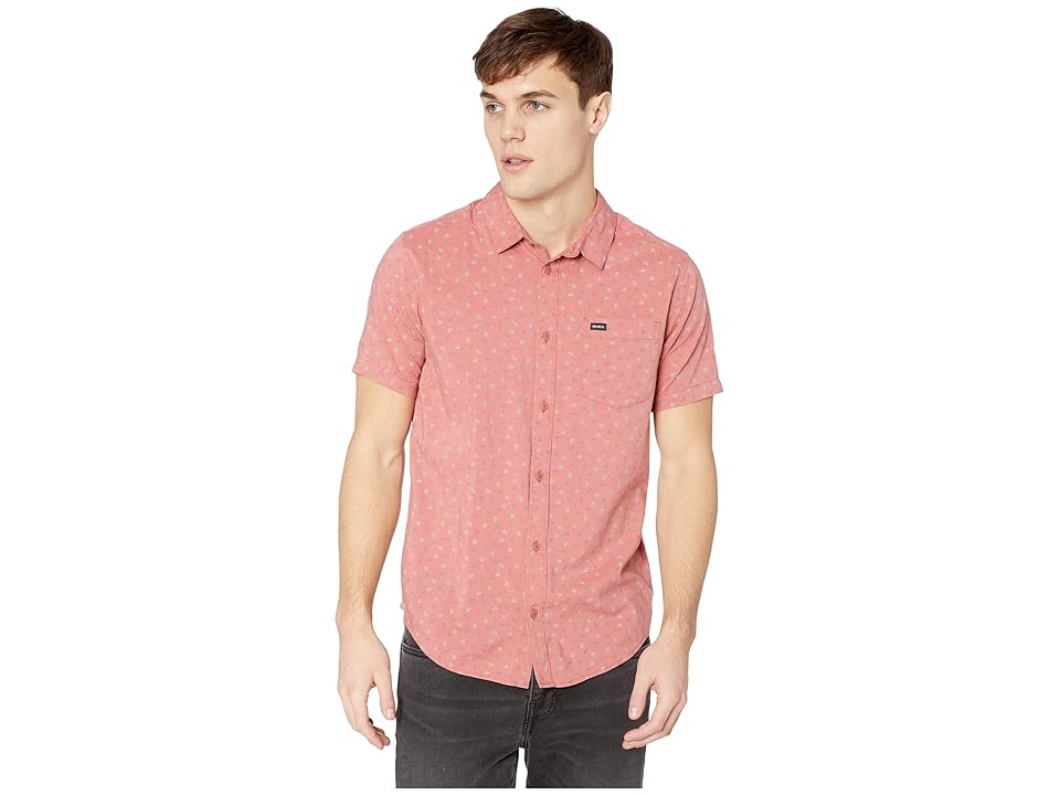 

RVCA Jah VA Short Sleeve (Chai) Men's Clothing, Brown