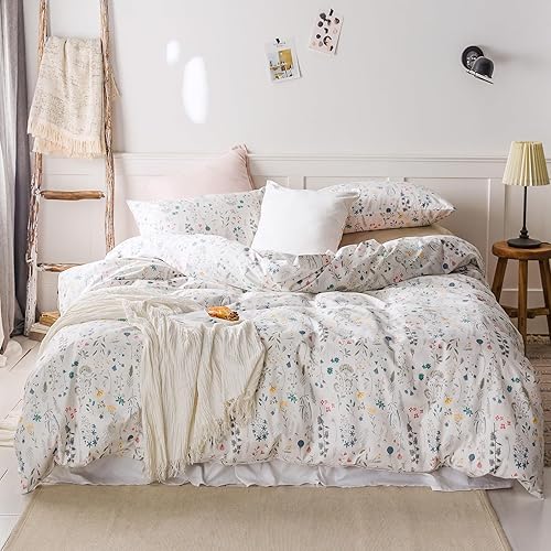 Miniatura 2 de Highbuy Juego de ropa de cama de 3 piezas para niños 1 funda de edredón y 2 fundas de almohada Juego de cubierta para edredón Twin Queen para