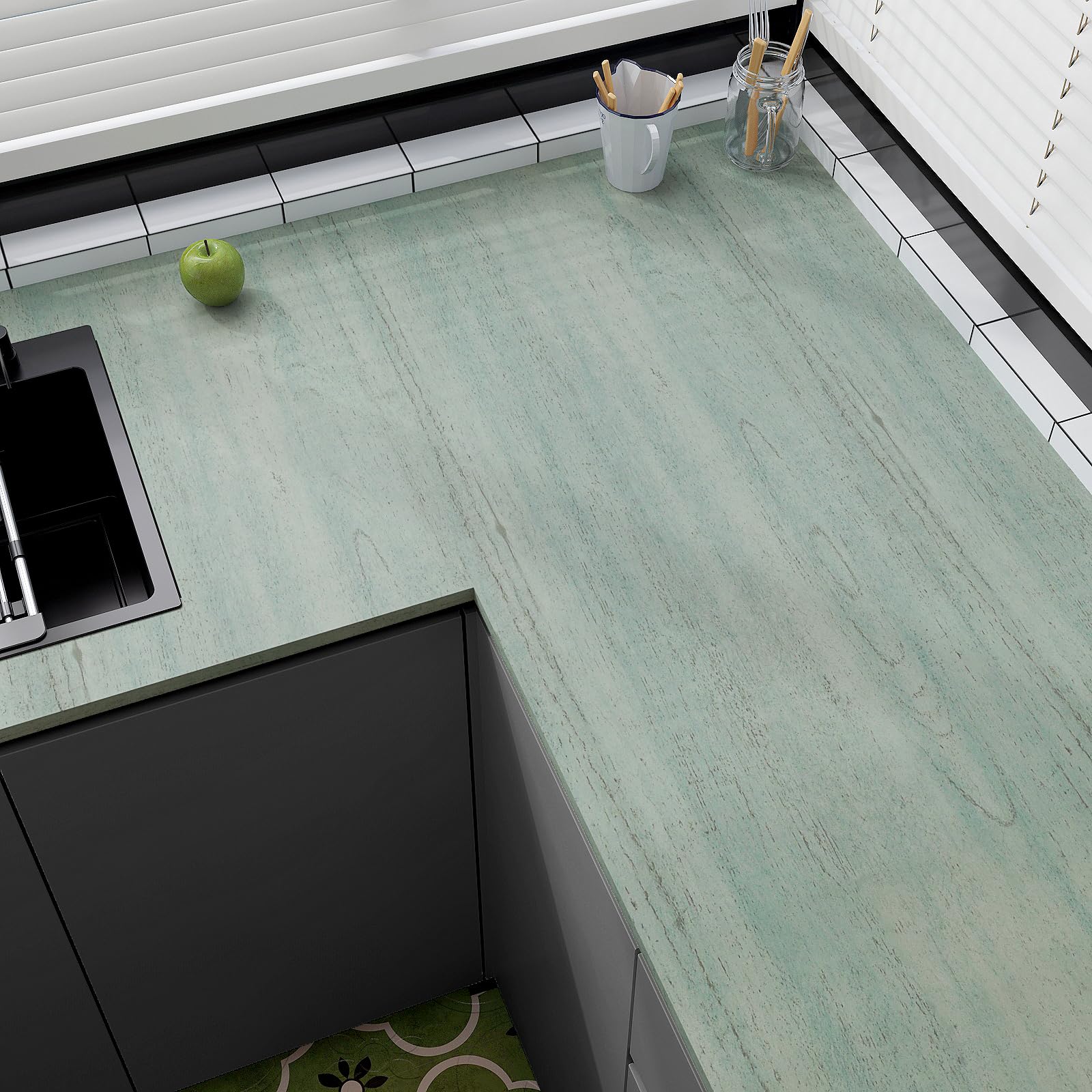 VaryPaper Papier Peint Bois Vert Clair 40cmx200cm Stickers