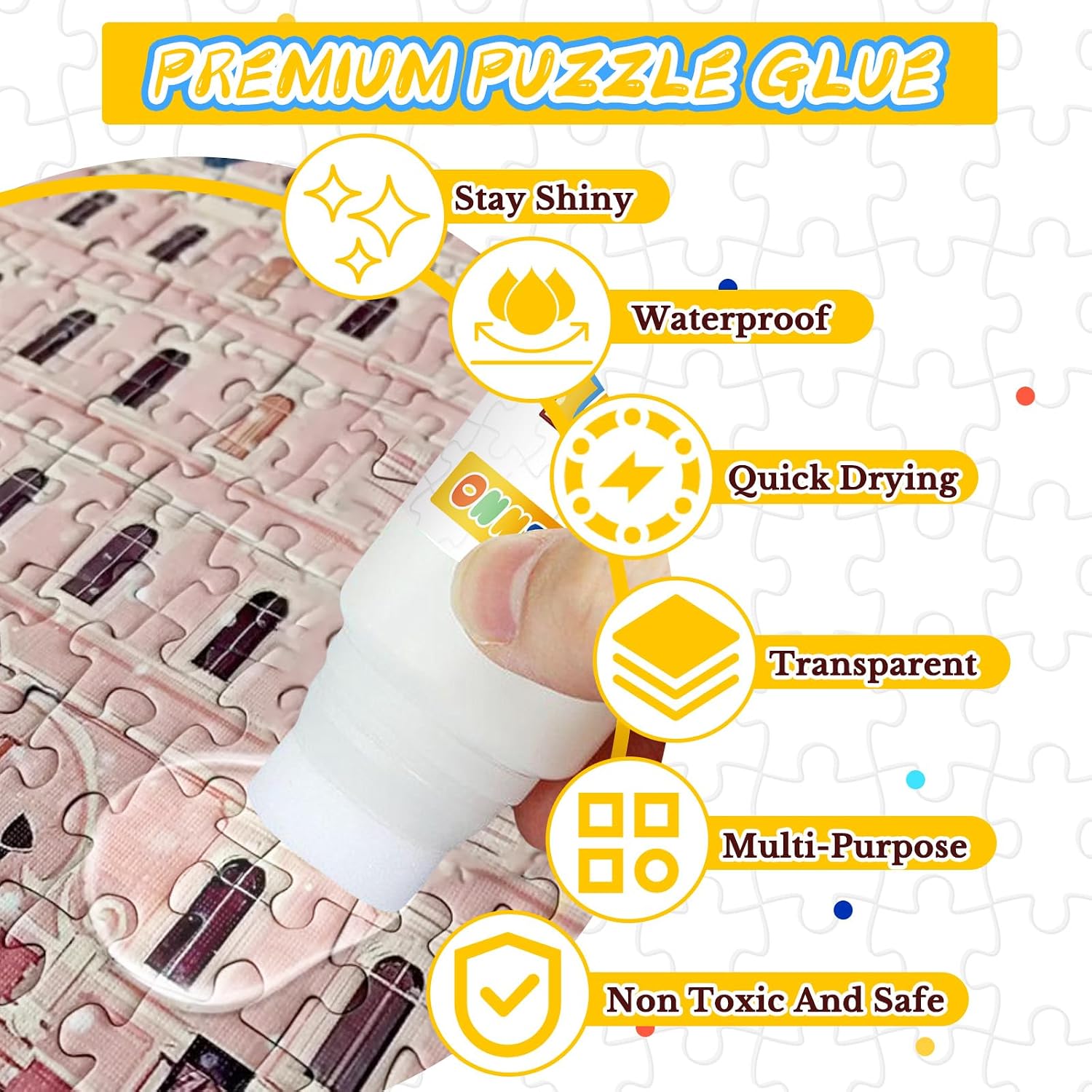 1 Ounce Mulch and Gravel Glue for Landscaping, Clear Gravel Binder, Strong Mulch Anchor Easily Holds Rubber, Stone, Pebble, Pea Gravel- Wide Coverage and Pet Safe