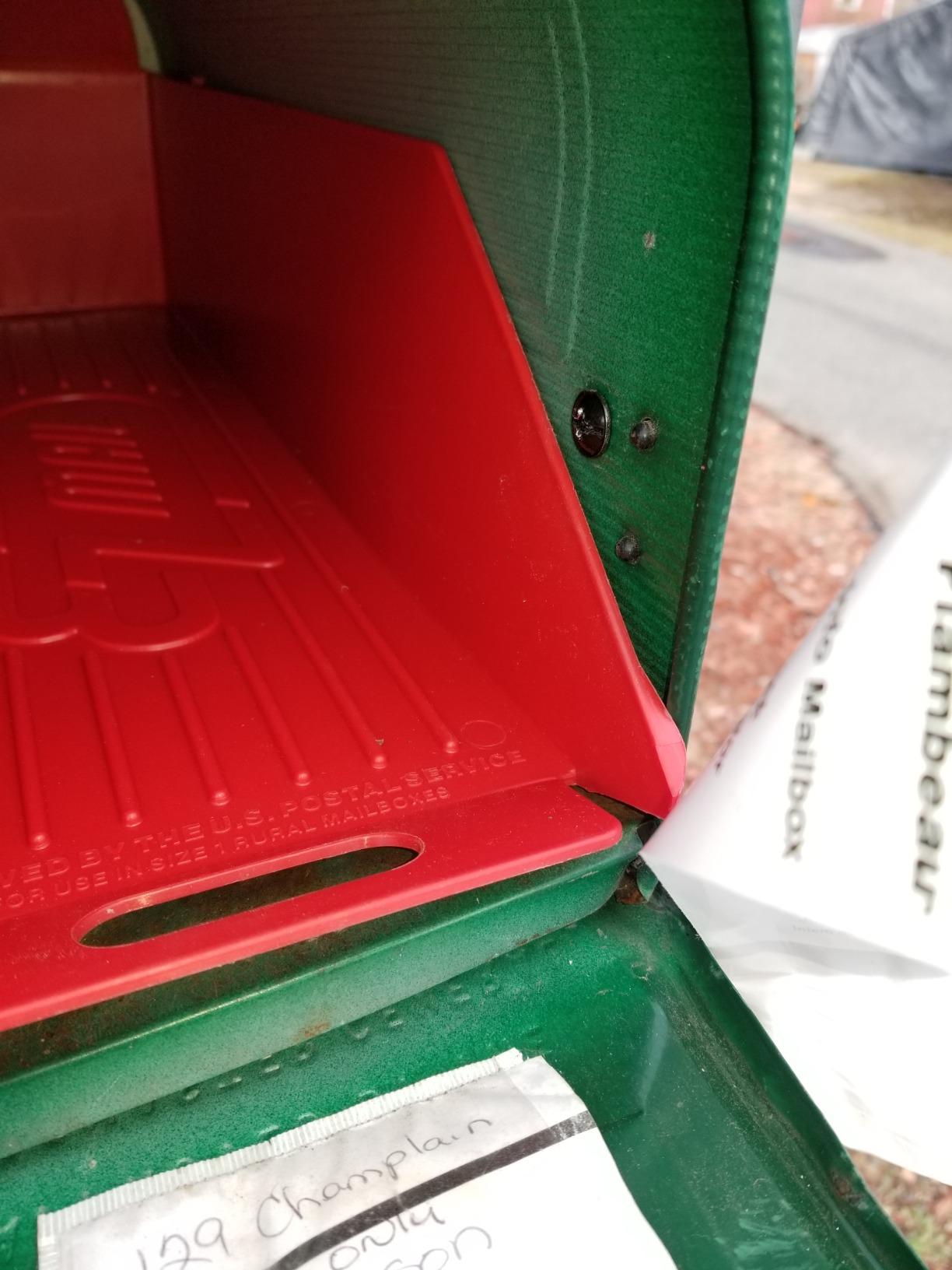 Easy SlideOut Rural Mailbox Extender Tray Tools & Home