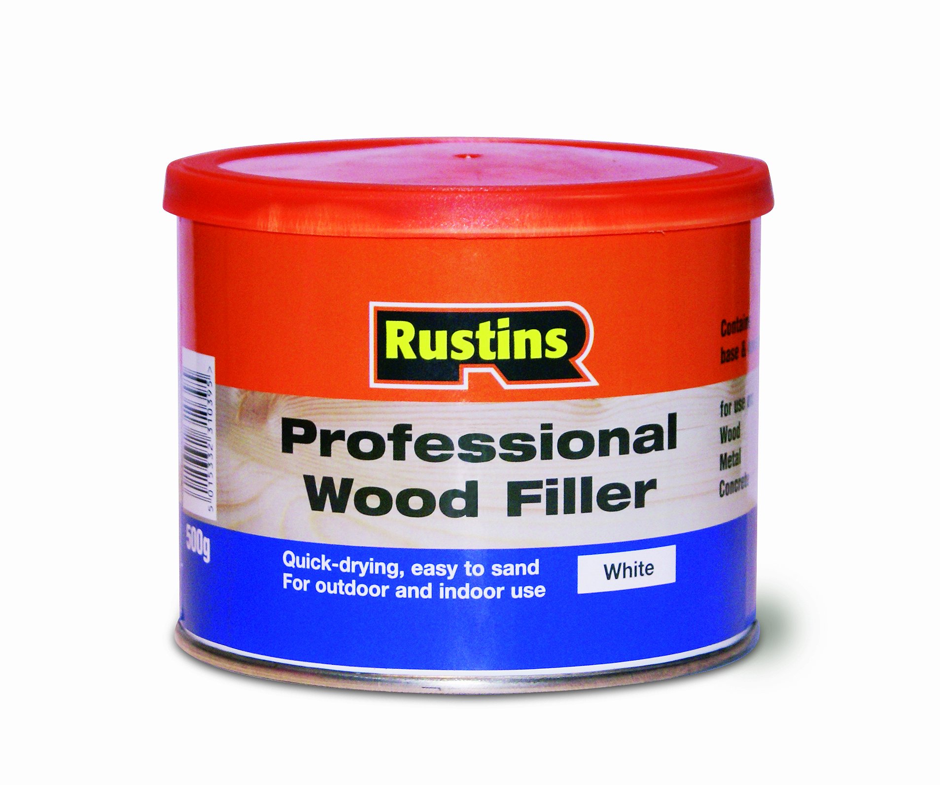 Rustins Professional Wood Filler White 250g