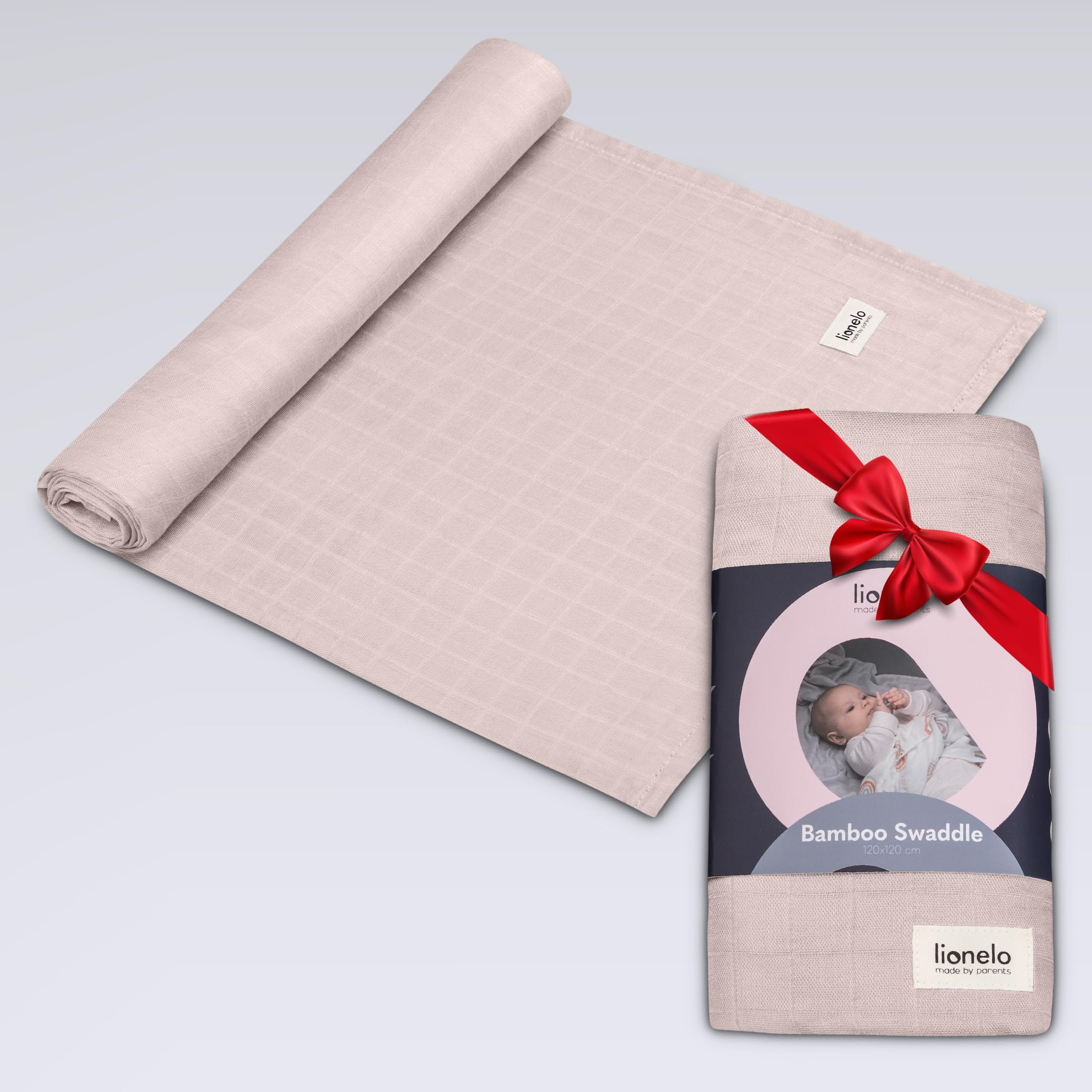 LifeTree 2 Pack Copertine in Mussola | 100% Cotone Biologico 120 x 120 cm | Morbido Unisex Copertine Avvolgenti | Regalo Perfetto per il Bambino