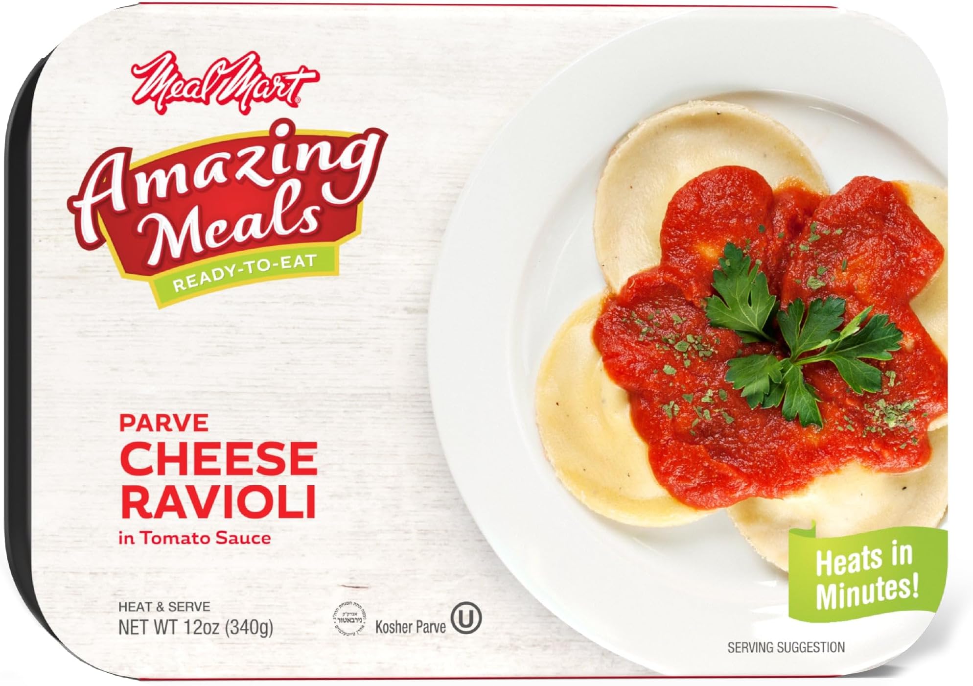 Amazon.com: Kosher Parve Ready Meals - Cheese Ravioli in Tomato Sauce ...
