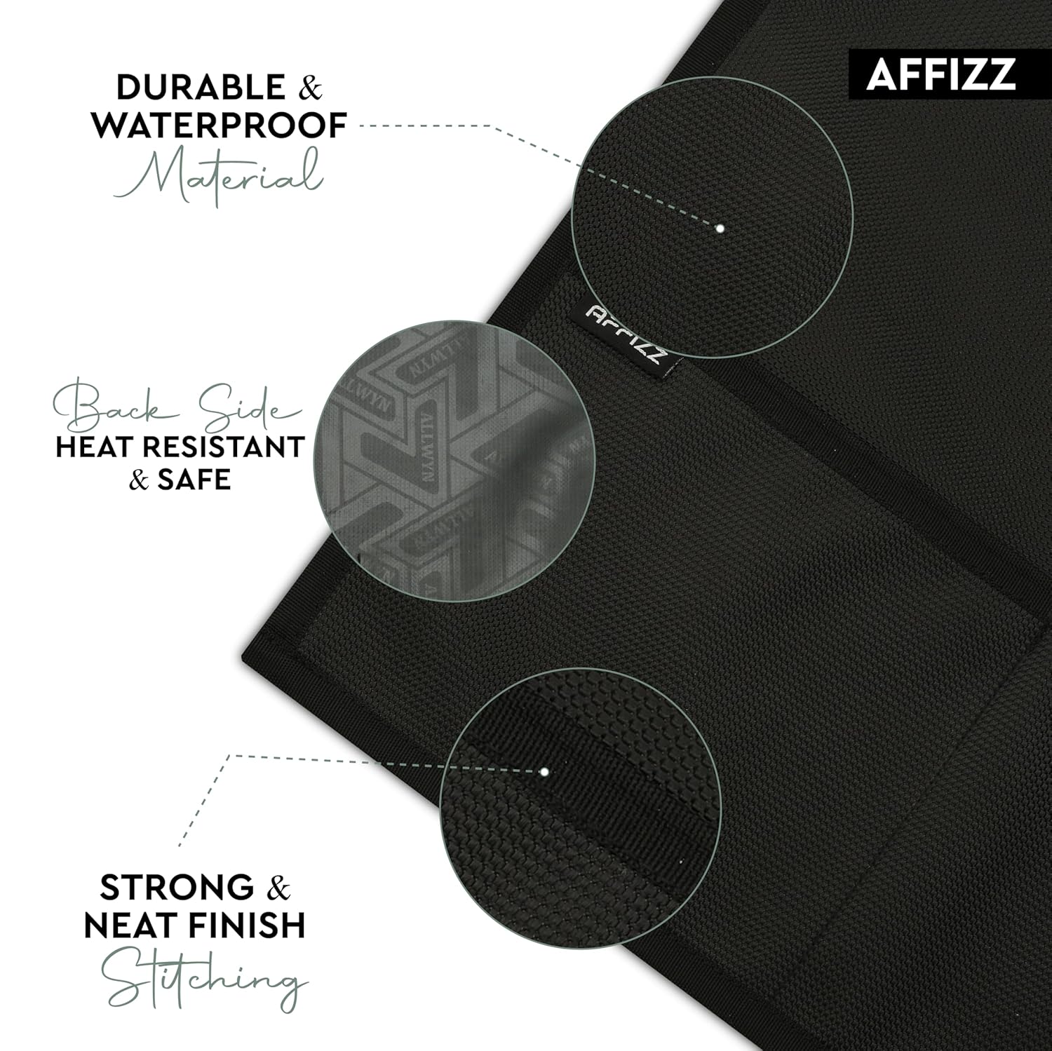 Microwave Cover Top - Waterproof Dustproof Polyester Oven Cover for Kitchen with 4 Side Pockets, Modern Design, Black (100 × 35 cm) 11 81IjoznkcfL. SL1500