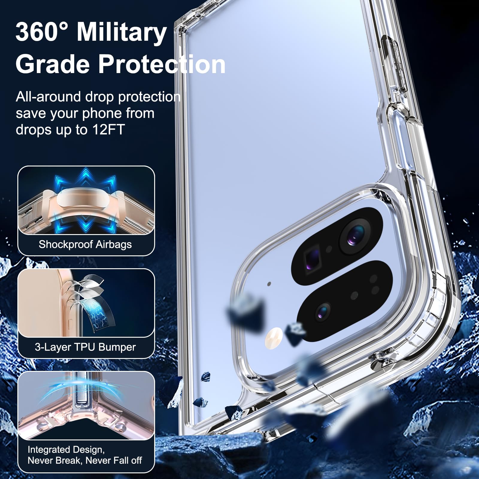 GUAGUA For Google Pixel 9 Pro Fold Case 2024, Pixel 9 Pro Fold - View #7