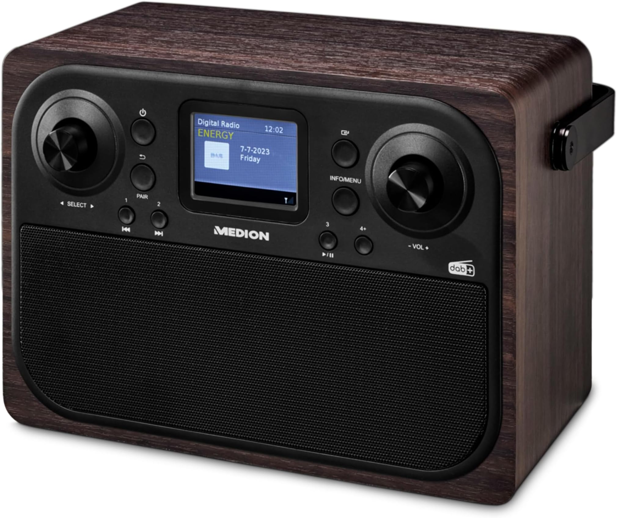 MEDION P66700 Dab+ Radio (Radioréveil Dab Plus FM, écran Couleur TFT à