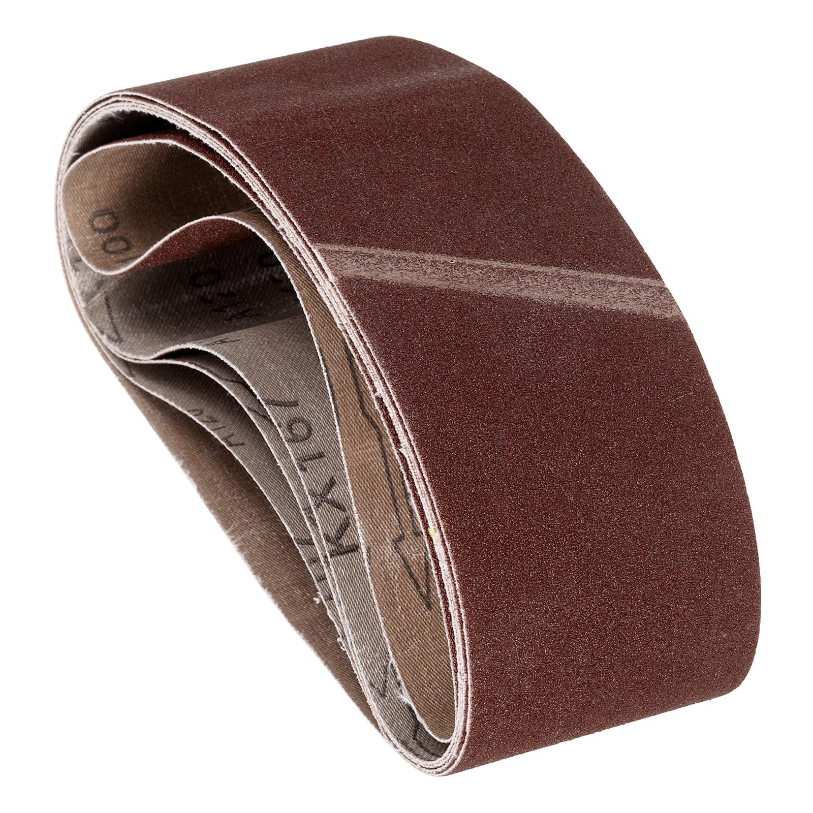 5 Pcs Sanding Belts 2-1/2 x 14 Inch 100 Grit Aluminum Oxide