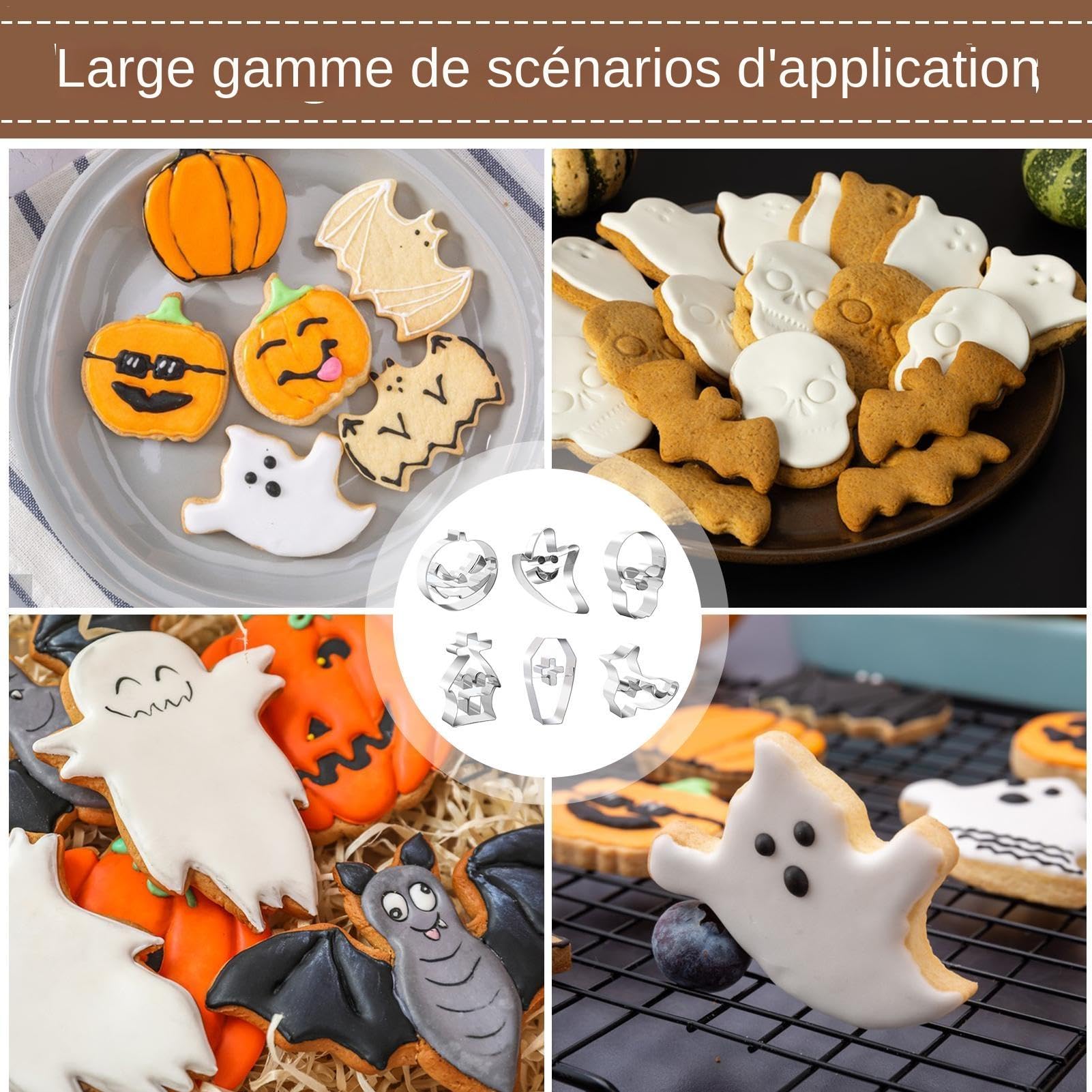 Moules En Silicone Motif Tête De Mort Et Citrouille - Outil De Cuisson