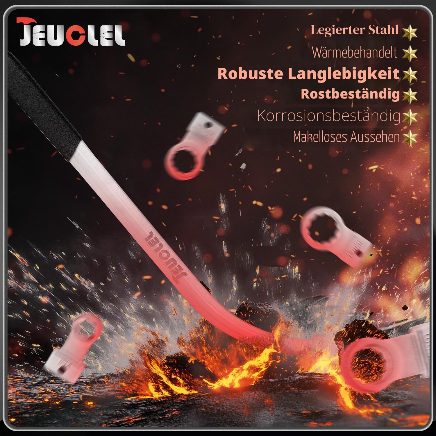 15-teiliges Universal-Hilfs-Riemenspanner-Riemen-Entfernungswerkzeug-Set, Serpentinriemen-Spannrolle, Schraubenschlüssel-Set, Motor-Zahnriemen-Spannmutter-Schraubenentferner