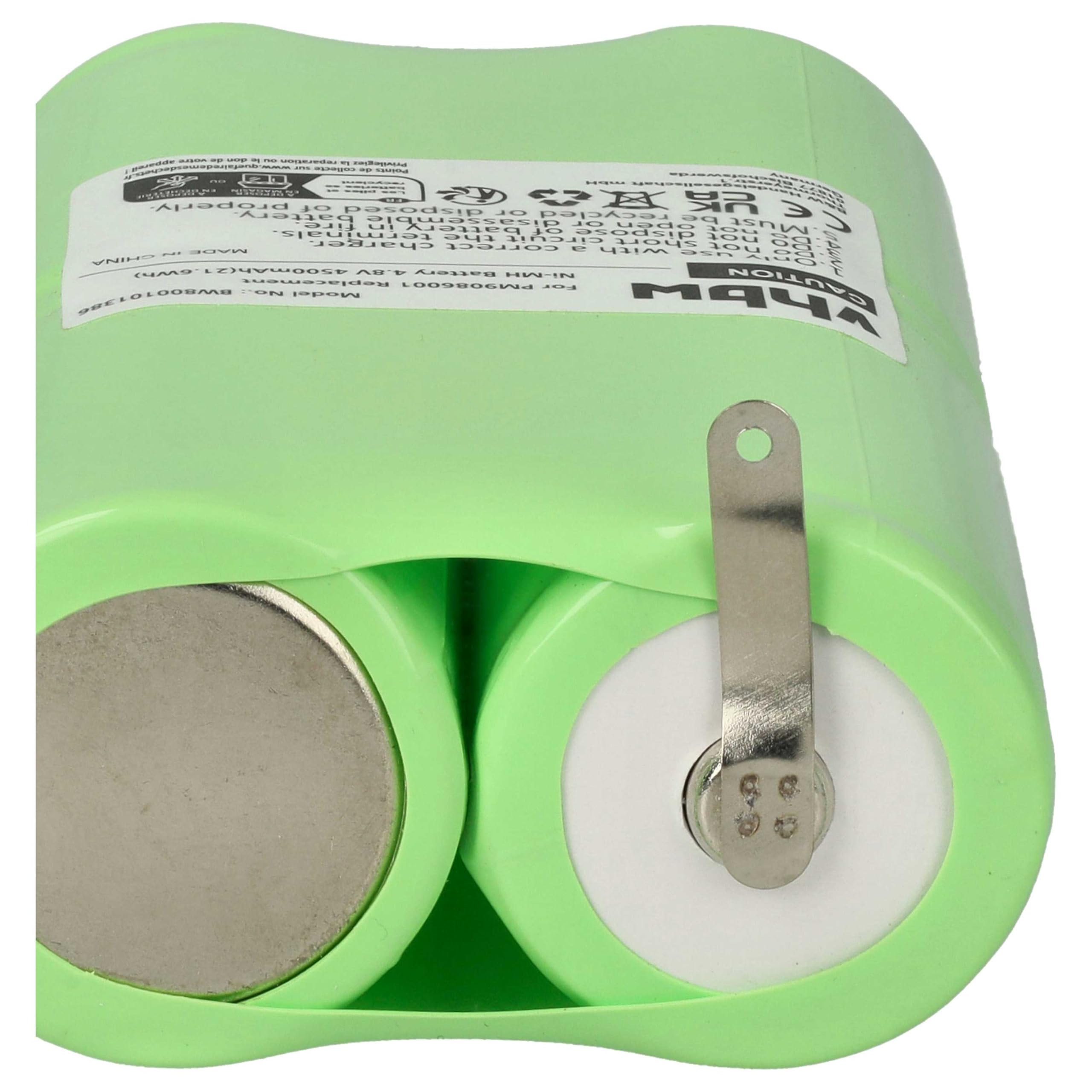 vhbw 2X Akku kompatibel mit Fluke 99 | 98, 97, 96, 96B, 92B, 983, 95, 99B, 98 Auto, 97 Auto Messgerät (4500 mAh, 4,8 V, NiMH)