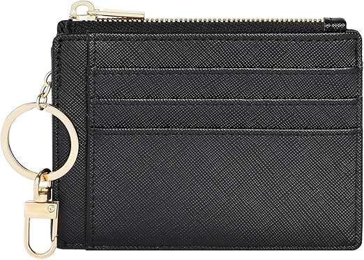 Sodsay Card Case Slim Front Pocket Wallet for Women Credit Card Holder with Keychain
