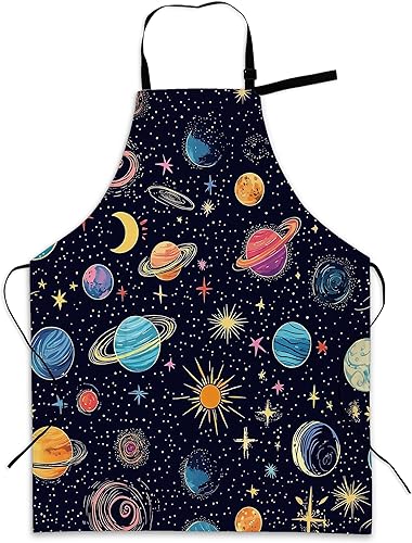 Miniatura 1 de Delantal de cocina ajustable con bolsillos para mujeres y hombres, delantal de chef suave para cocinar, barbacoa y parrilla