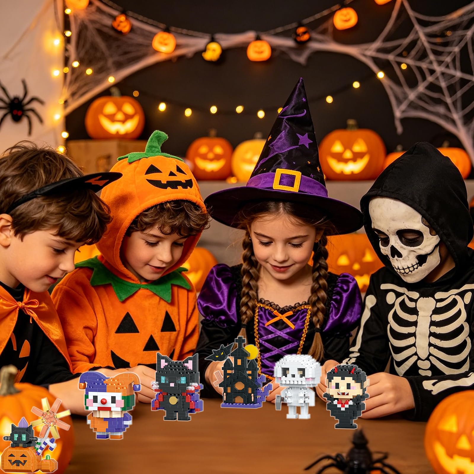 Amazon.co.jp: ハロウィンスケルトンビルディングブロック レゴ