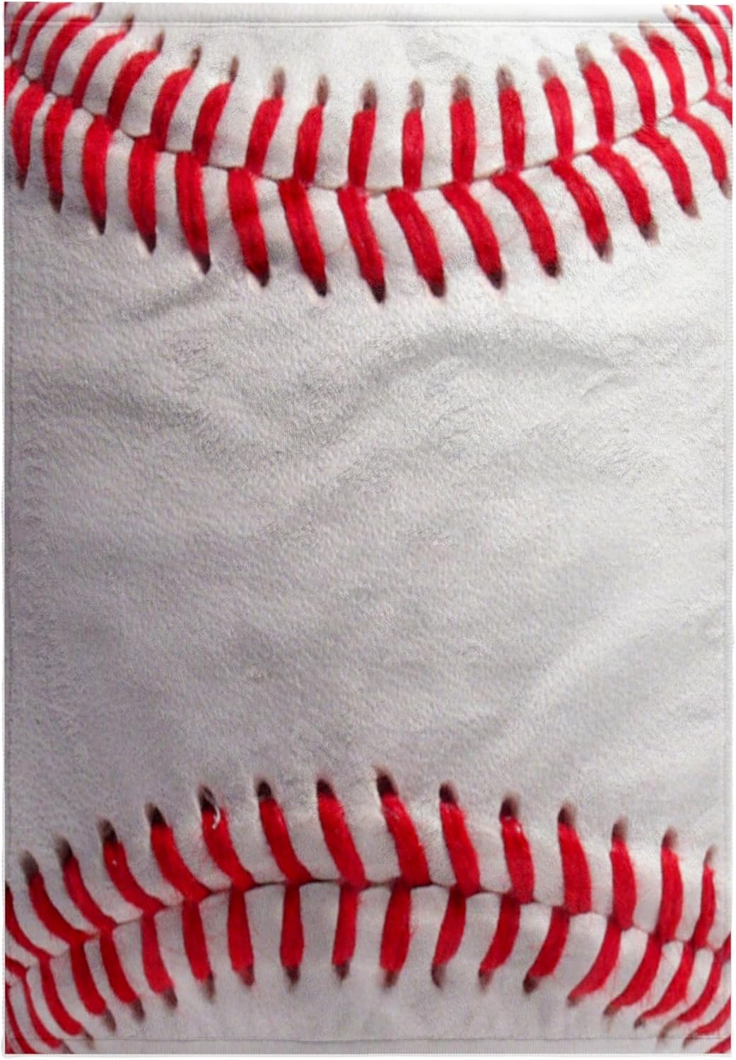 3dRose Baseball Close-up Photography Print - White and red Base Ball Macro Photo for Sporty Sport Fans 22x30 Bath Hand Pool Towel
