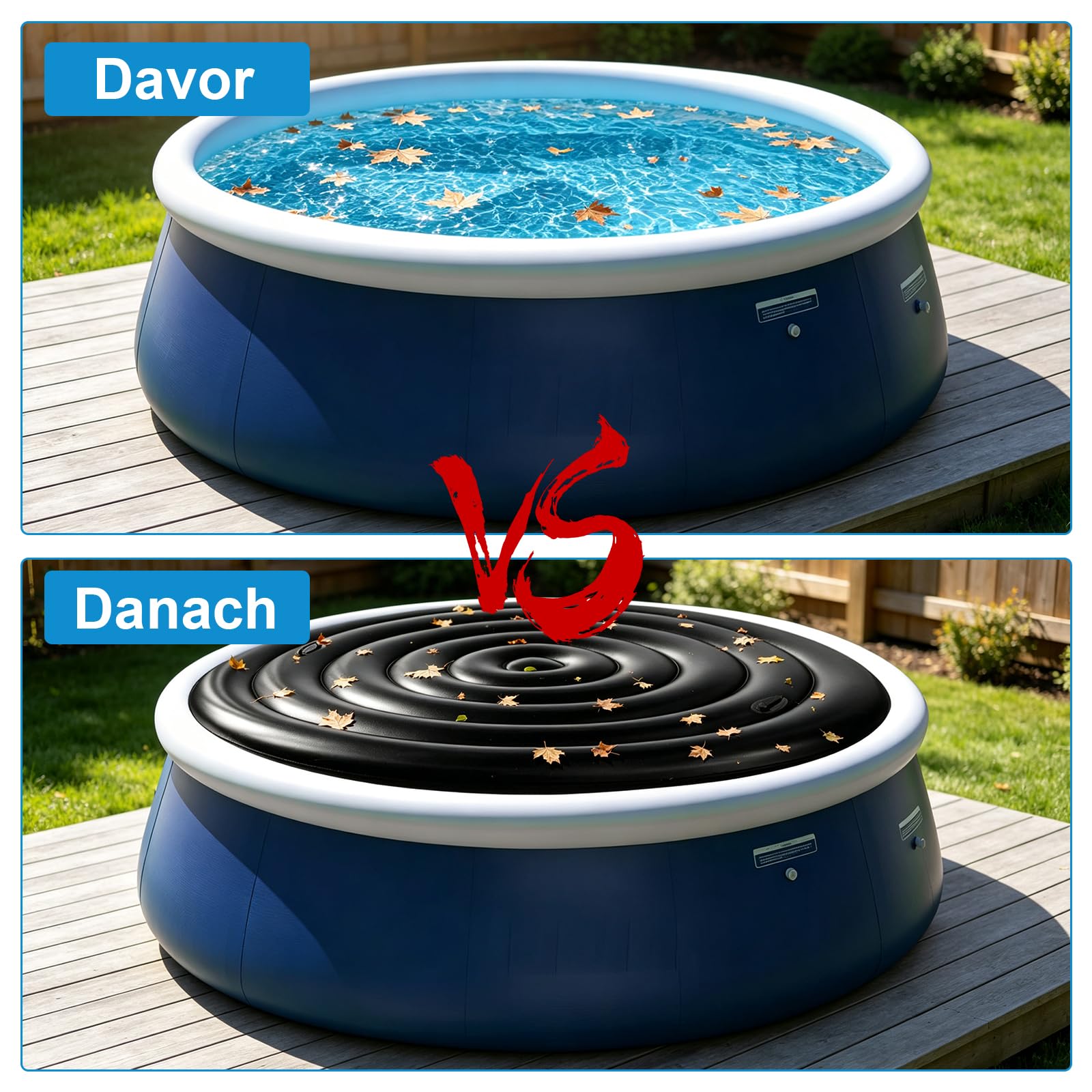165 cm hinchable cubierta redonda térmica de bajo consumo con asas, resistente a la lluvia, resistente al viento, fácil de poner y quitar, cubierta de piscina para exteriores e Intex Whirlpools