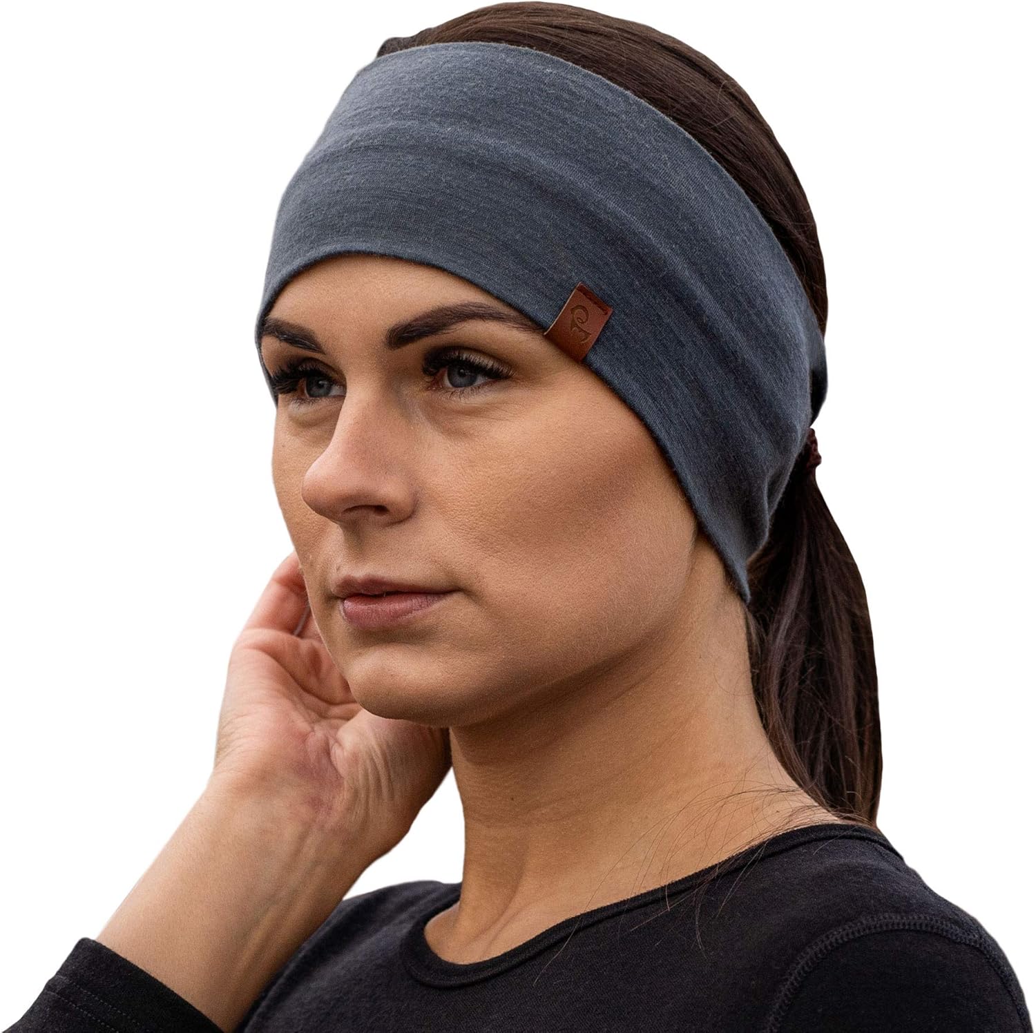 menique 100% Merino Wool Headband Men & Women, Sports Sweatband,Thermal Wool Ear Warmer, Sweat Band - Image 3