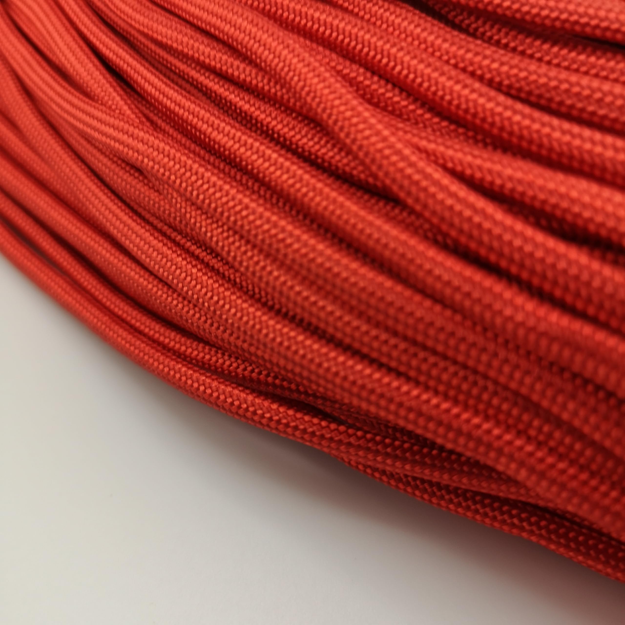 4mm Paracord – Secure Tents, Build Shelters & Handle Emergencies - Heavy-Duty Nylon Cord (Red, 10 meters / 32 ft)