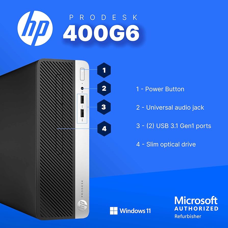 お得HP ProDesk 400 G5 Windows 11/12GB/HDMI Amazon.com: HP 400G6 ProDesk Desktop PC | Windows 11 Pro