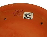 Vista 3 de Ancient Cookware, Maceta plana de arcilla mexicana Cazuela, pequeña, 3 cuartos de galón