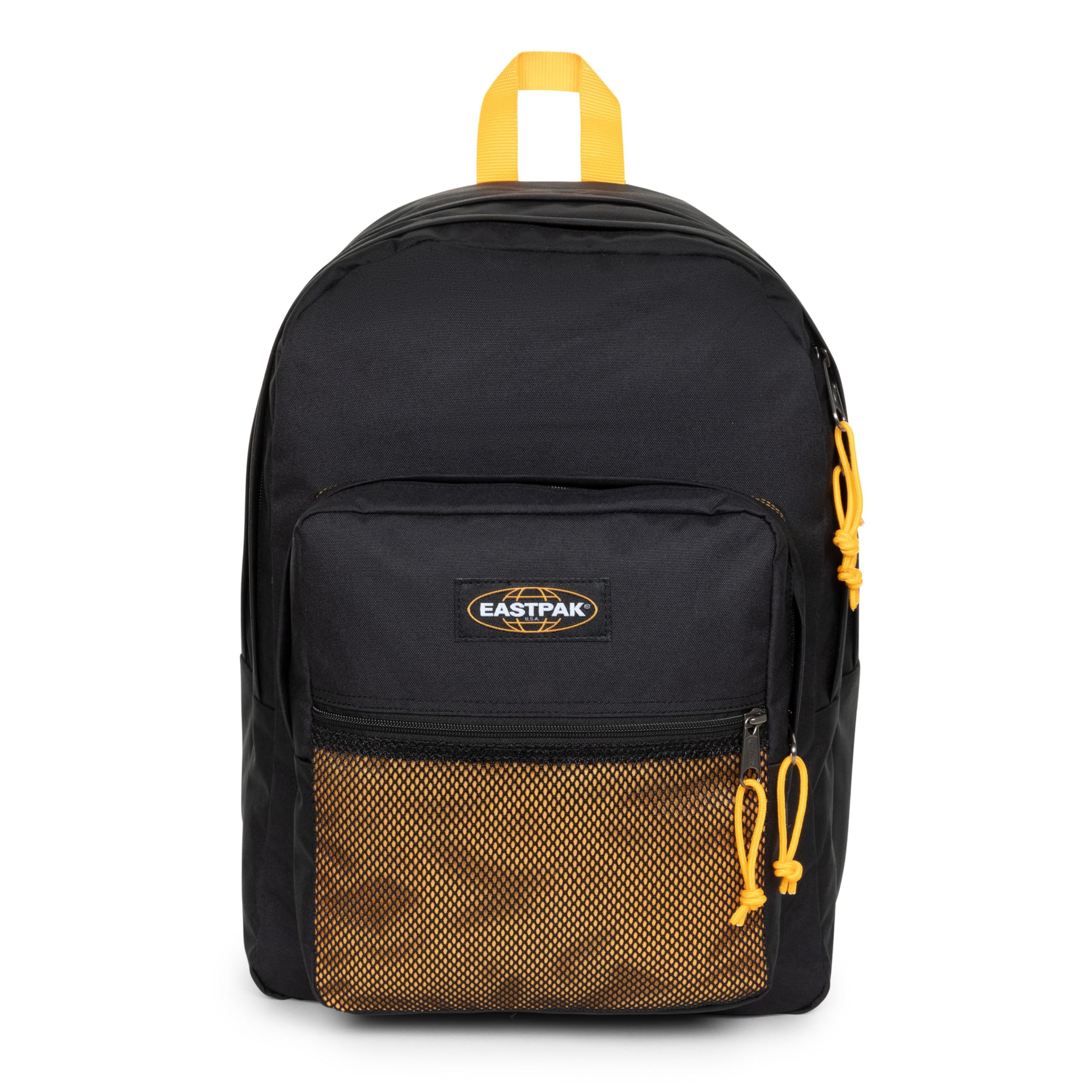 EASTPAK Pinnacle Backpack 38L (42 x 32 x 25.5 cm), Extra Large School & Travel Backpack, Durable Multi-Compartment Daypack with Organizer & Padded Straps - KONTRAST MANGO