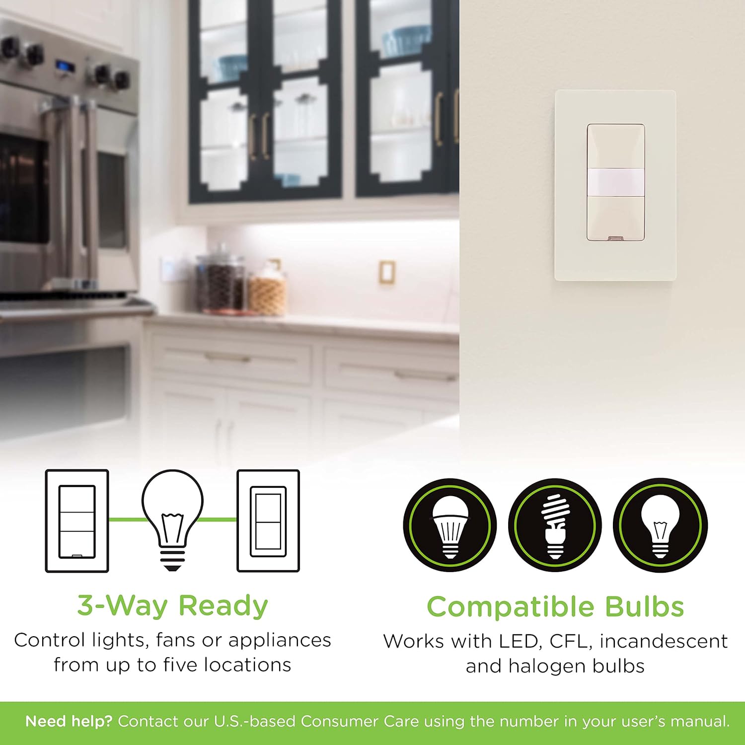 Top Brands Enbrighten Z-Wave Plus Smart Motion Light Dimmer, Compatible with Alexa, Google Assistant, SmartThings, Wink, Zwave Hub Required, Repeater/Range Extender, 3-Way Compatible, Ivory, 38198 🔥 Crazy Deals Enbrighten Z-Wave Plus Smart Motion Light Dimmer, Compatible with Alexa, Google Assistant, SmartThings, Wink, Zwave Hub Required, Repeater/Range Extender, 3-Way Compatible, Ivory, 38198