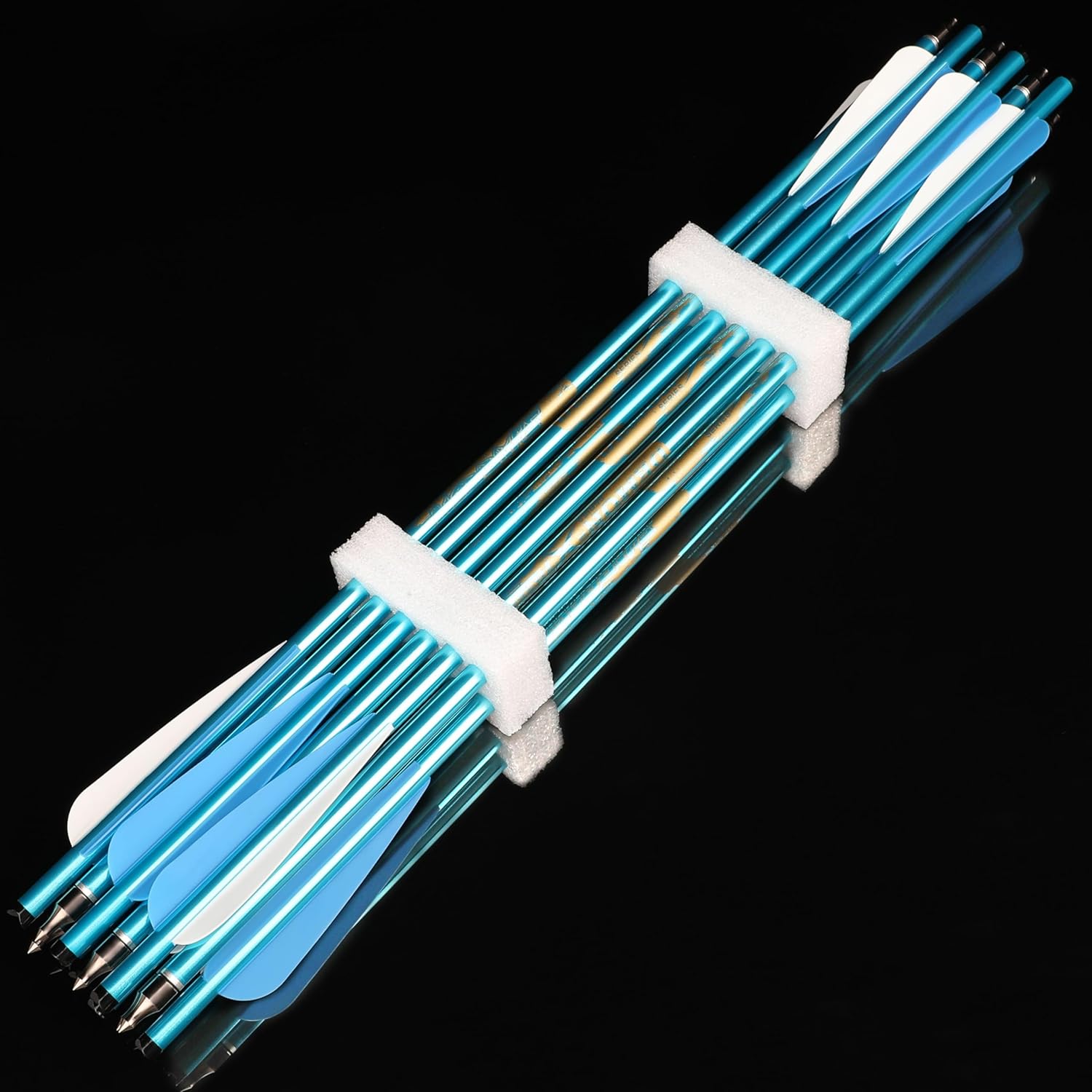 SHARROW Crossbow Bolts 20 22 inch Crossbow Arrow Aluminum Arrows with Moon Nock and 4 Inch Vanes for Outdoor Hunting Pack of 6/12