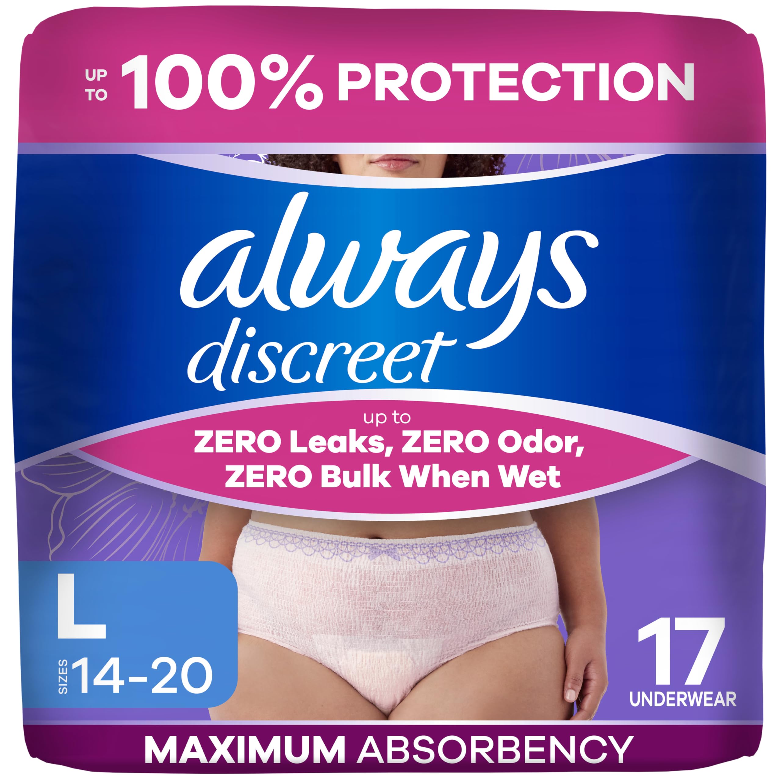 Always Discreet Adult Diapers for Women