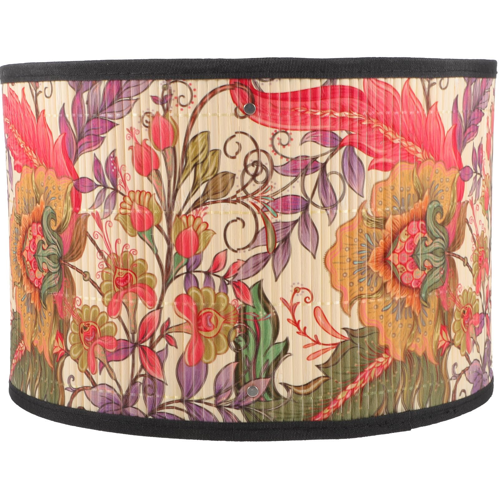 MAGICLULU Paralume Adatto per Portalampada E27 in Bambù Intrecciato Struttura Stabile e Design Creativo Stile Semplice ed Elegante per Soggiorno o Camera da Letto