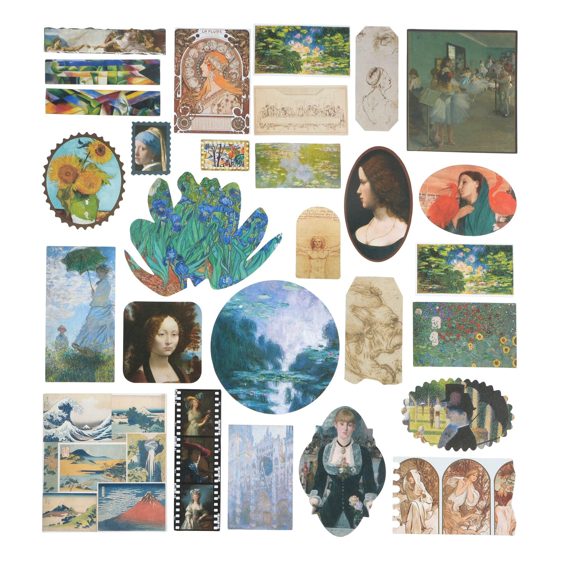 Famous Art Ephemera by Recollections - Multi-Design Die-Cut Pieces for Scrapbooking, Cardmaking, Journaling, Mixed Media & DIY Craft, 1 Pack - Image 2