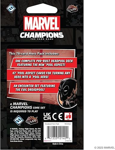 Miniatura 2 de Marvel Champions The Card Game Deadpool EXPANDED HERO PACK – Juego de estrategia de superhéroes, juego cooperativo para niños y adultos, a partir de