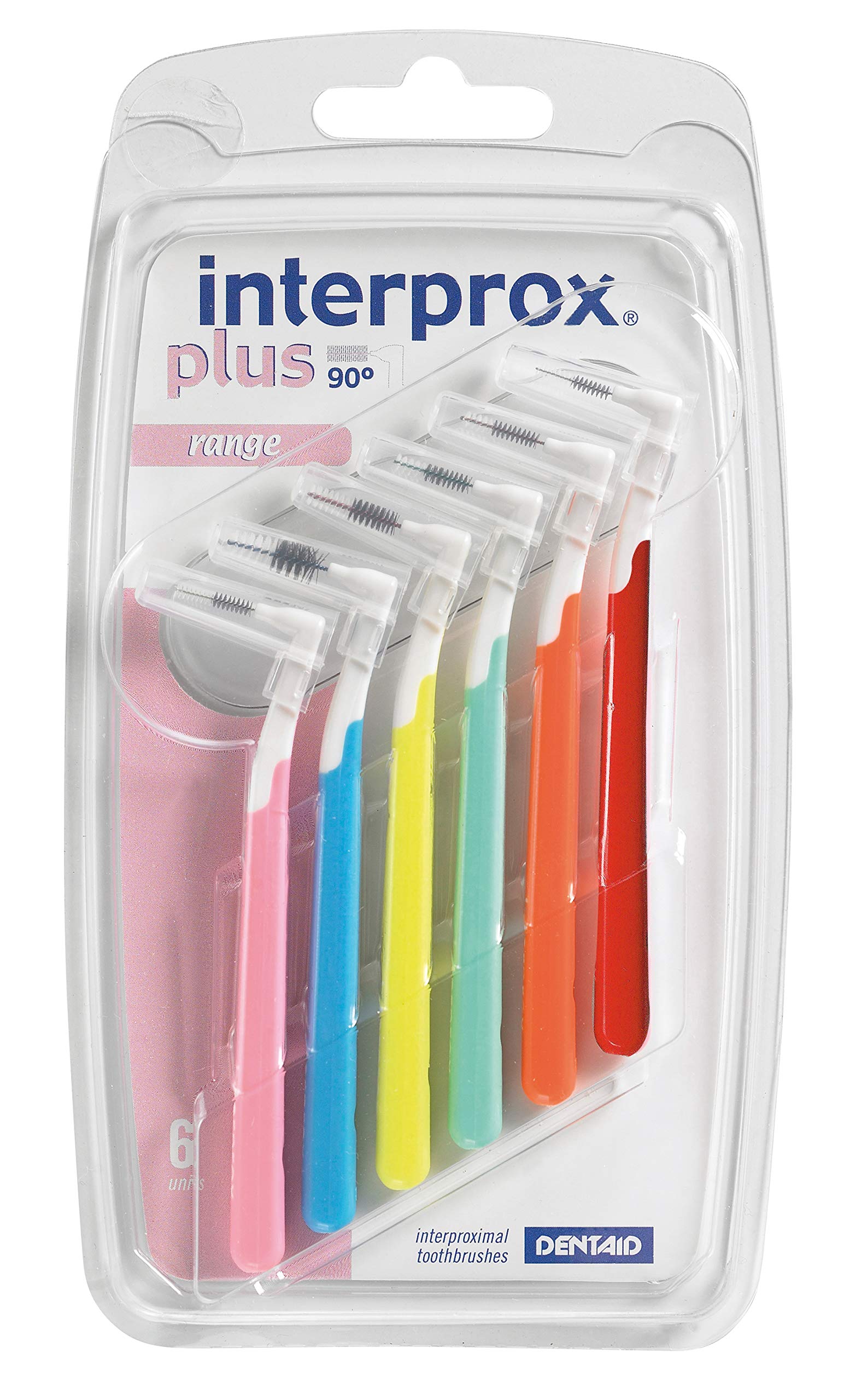 InterproxPlus Mix Interdental Brushes Tynex Fibres Multicoloured Pack of 6