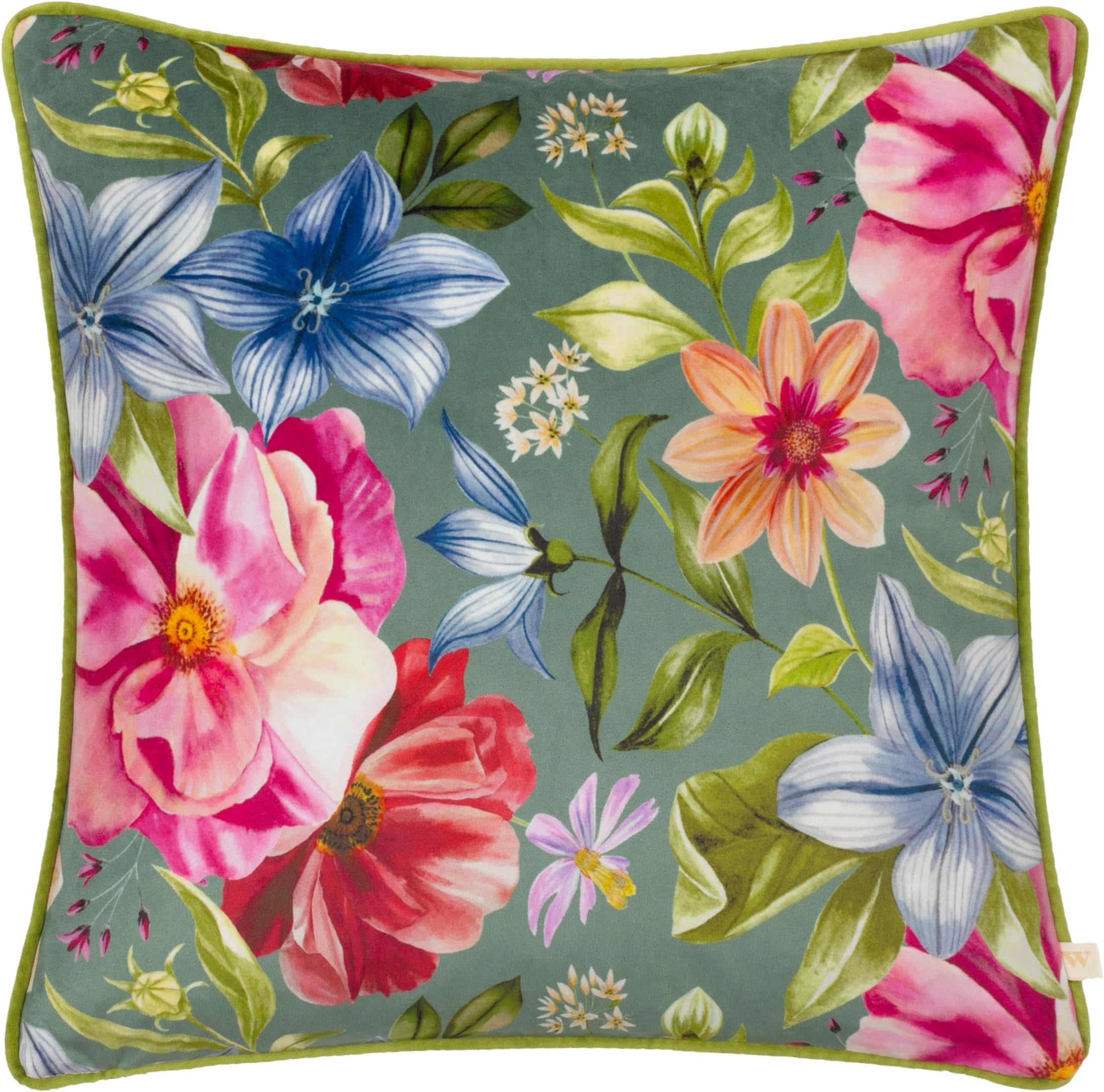 Wylder Nature Nectar Garden Petunia Floral Piped Cushion Cover