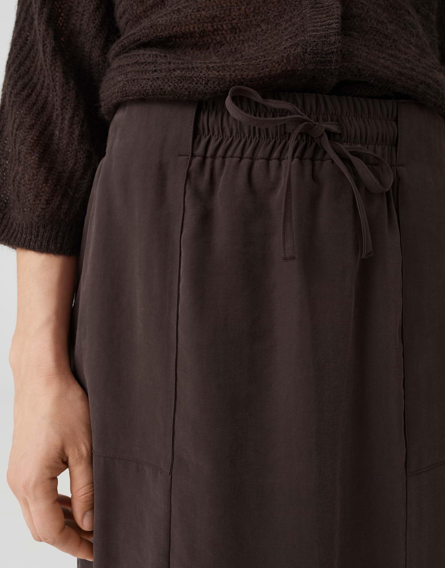 OPUS Damen Minirock | Fließender Pencilskirt mit Cargotaschen