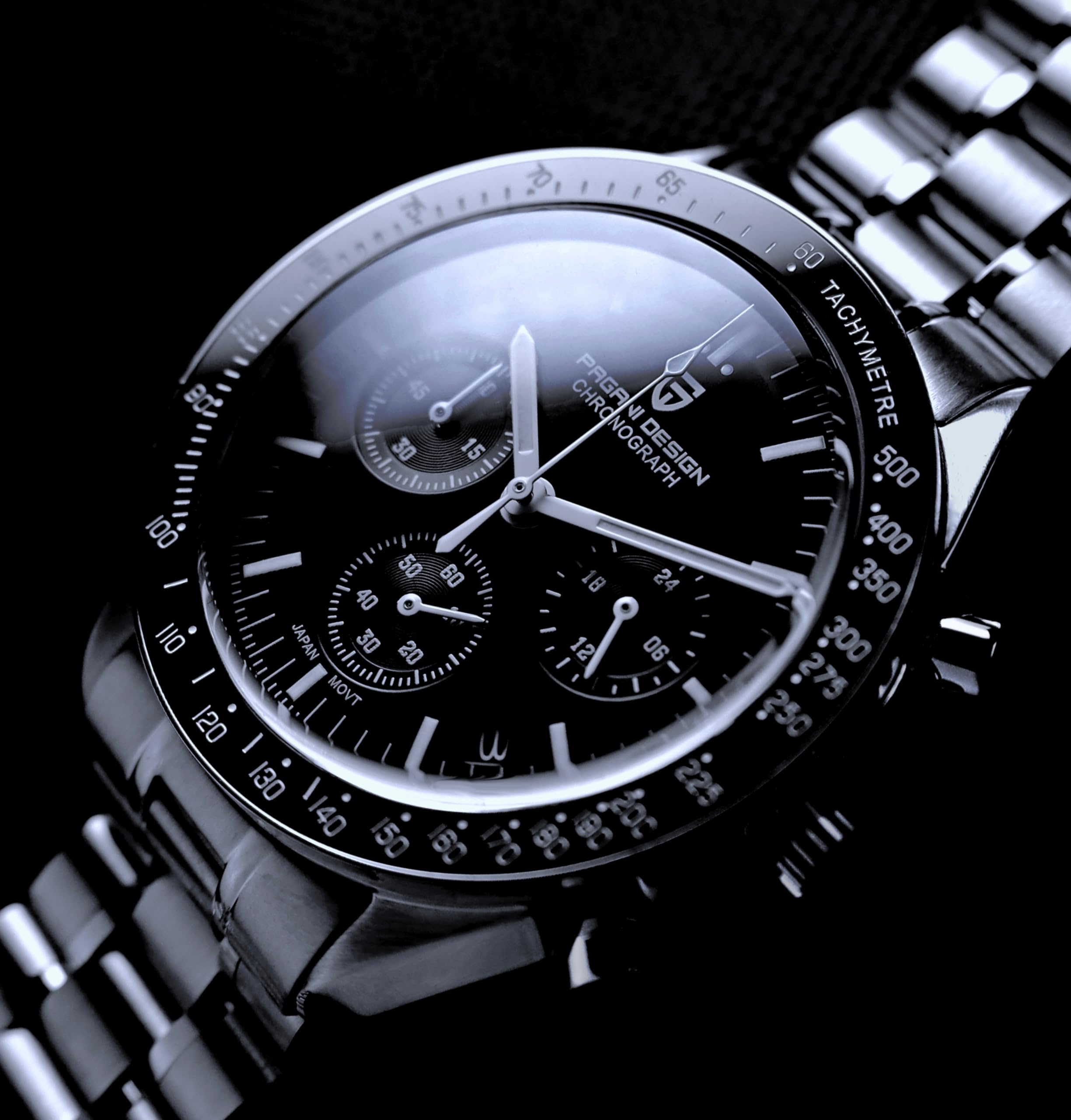 Pagani Design 1701 V3 Cronografo da uomo Quadrante al quarzo 40mm Movimento VK63 Orologio da uomo in acciaio inox a specchio zaffiro Orologio sportivo resistente all'acqua 100 metri