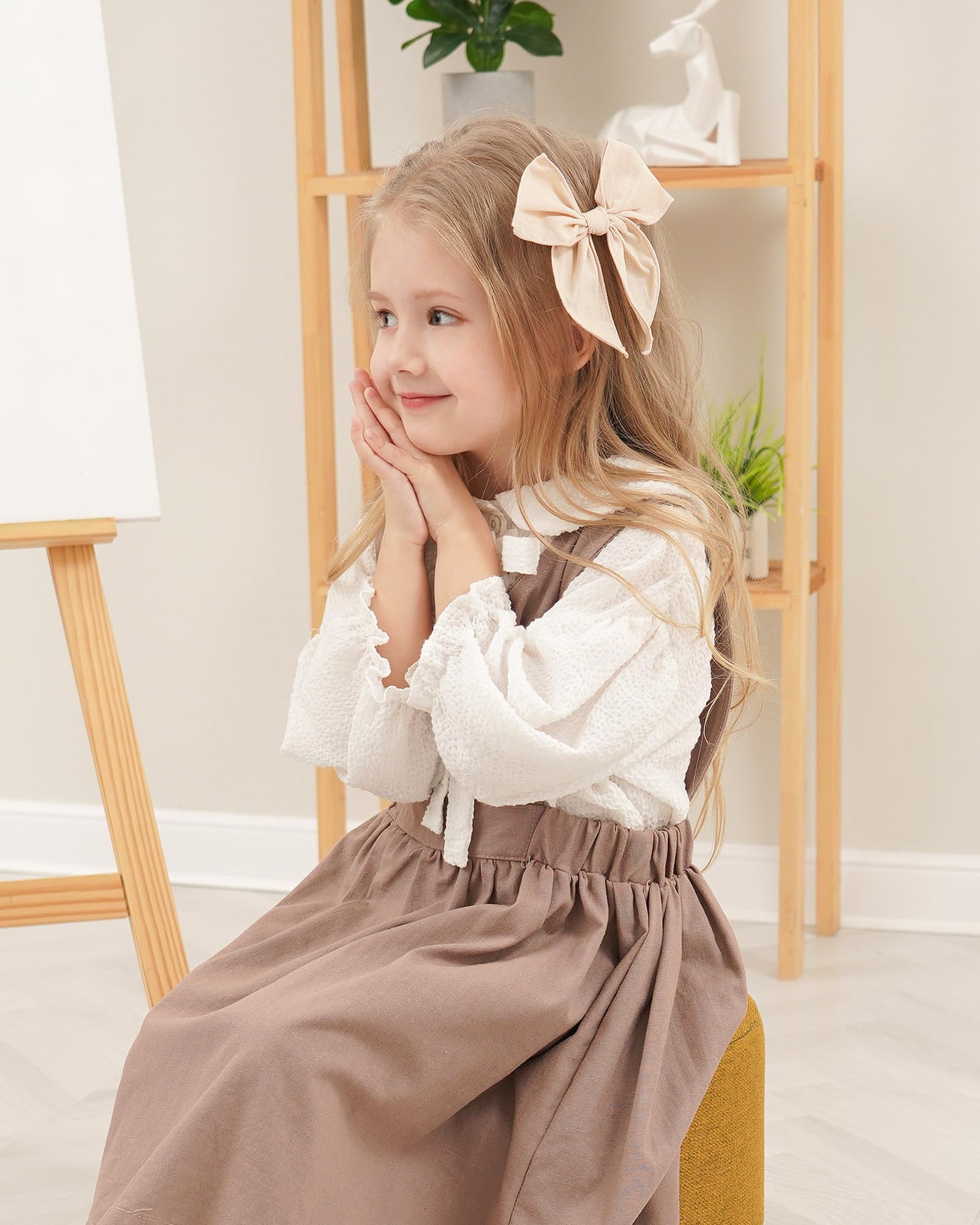 Lot de 8 barrettes à cheveux entièrement doublées pour bébé fille, adolescents, tout-petits, nouveau-nés, enfants