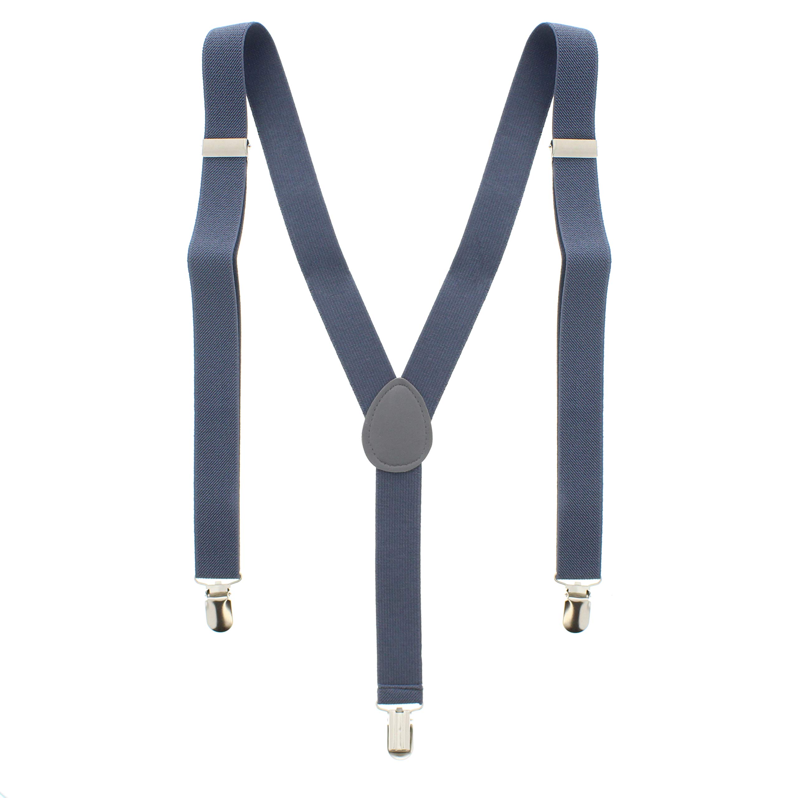 Homeking Unisex Grey Adjustable Adult Child Elastic Clip-On Brace Suspender Y Back Neon Belt,