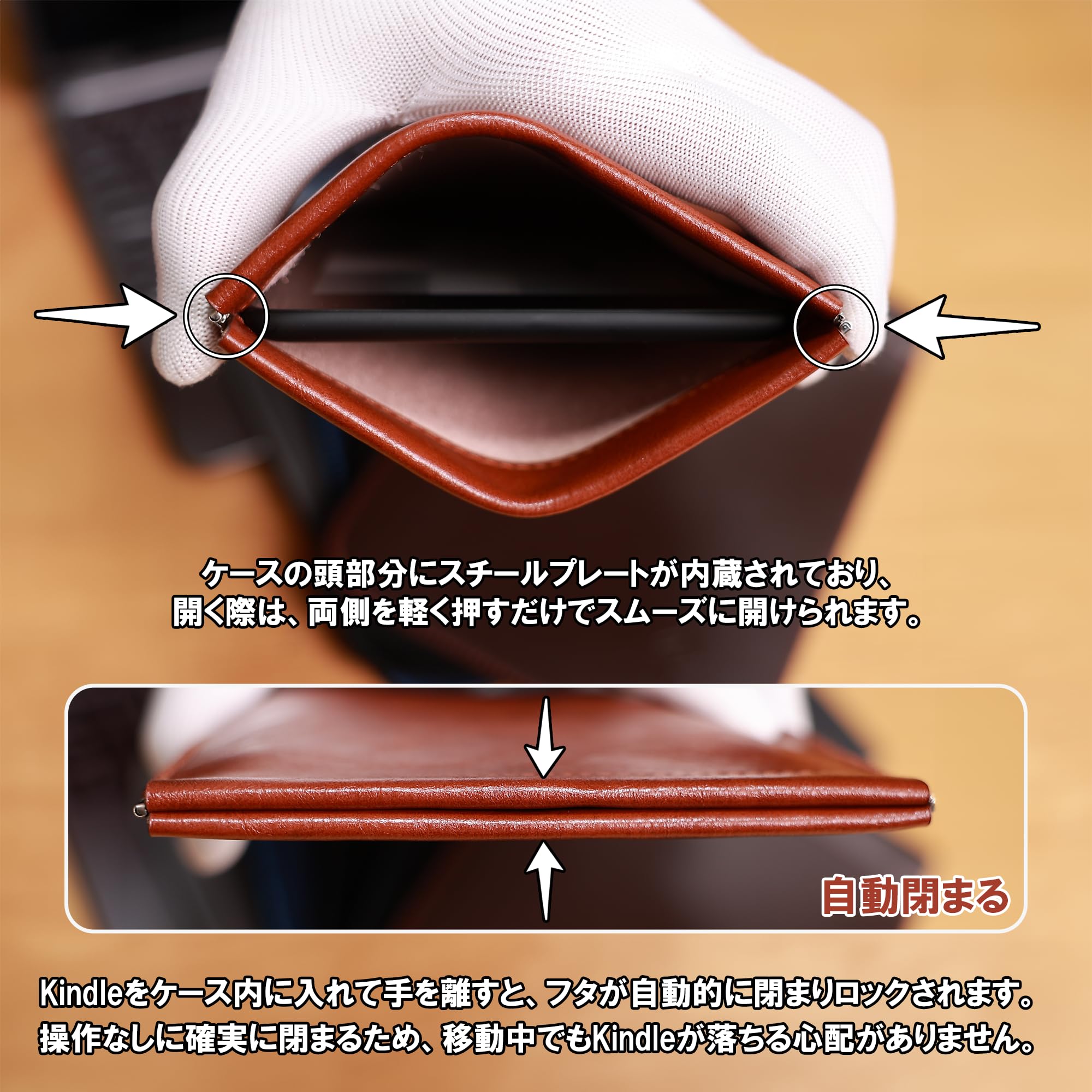 Amazon.co.jp: CM Tech 第12世代 Kindle Paperwhite レザーケース 第11