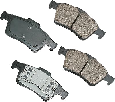 Akebono EUR973 Euro Ultra Premium Ceramic Disc Brake Pad Kit, GREY