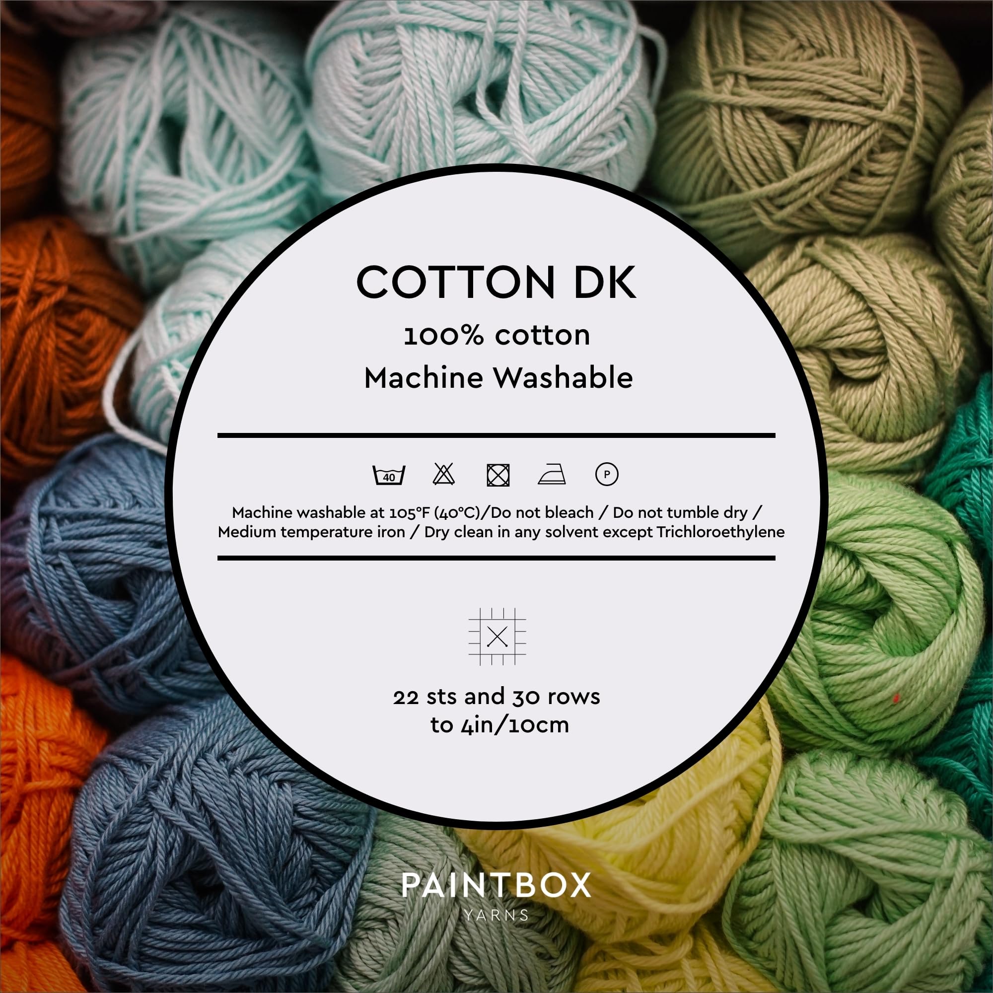 Paintbox Yarns 100% Cotton DK Yarn 1.76oz 50g 137yds 125m | Paper White Wool For Crochet Knitting - Soft Lightweight Double Knit Yarn For Clothes product thumbnail 5