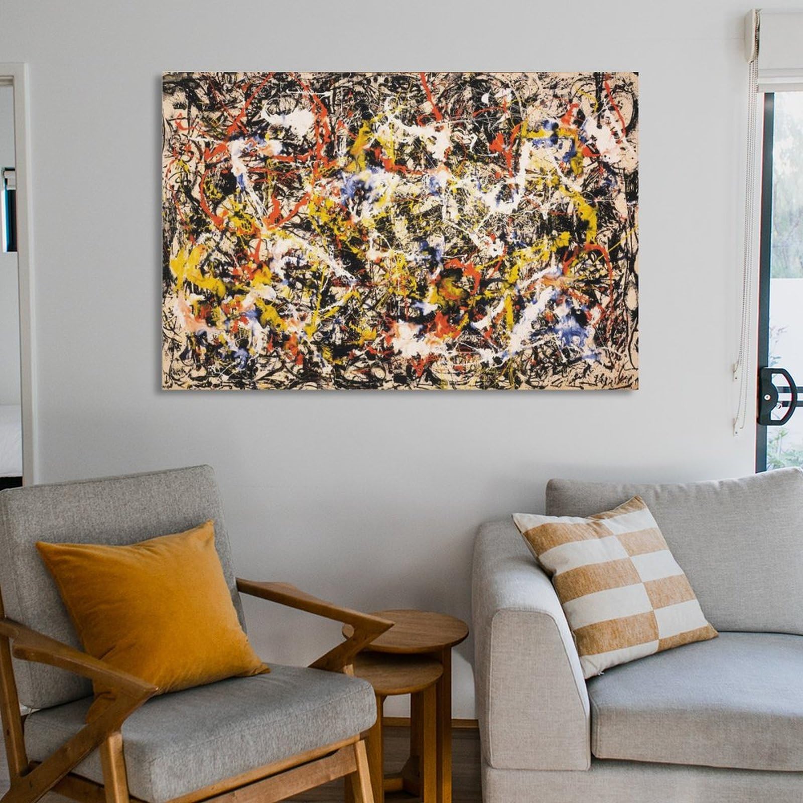 油絵です！ 絵画 インテリア 額入り 壁掛け複製油絵 ポール・セザンヌ 麦藁