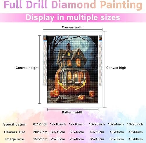 Miniatura 2 de Champi Kits de pintura de diamantes de Halloween para adultos, extraños kits de arte de diamantes para adultos, kits de arte de gemas para adultos