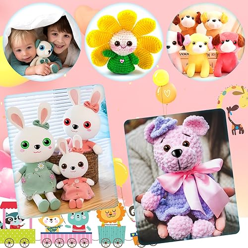 Miniatura 6 de UPINS 180 piezas de ojos y nariz grandes de seguridad de 0.47 a 1.18 pulgadas con arandelas para ojos de animales de peluche Amigurumi, muñeca de